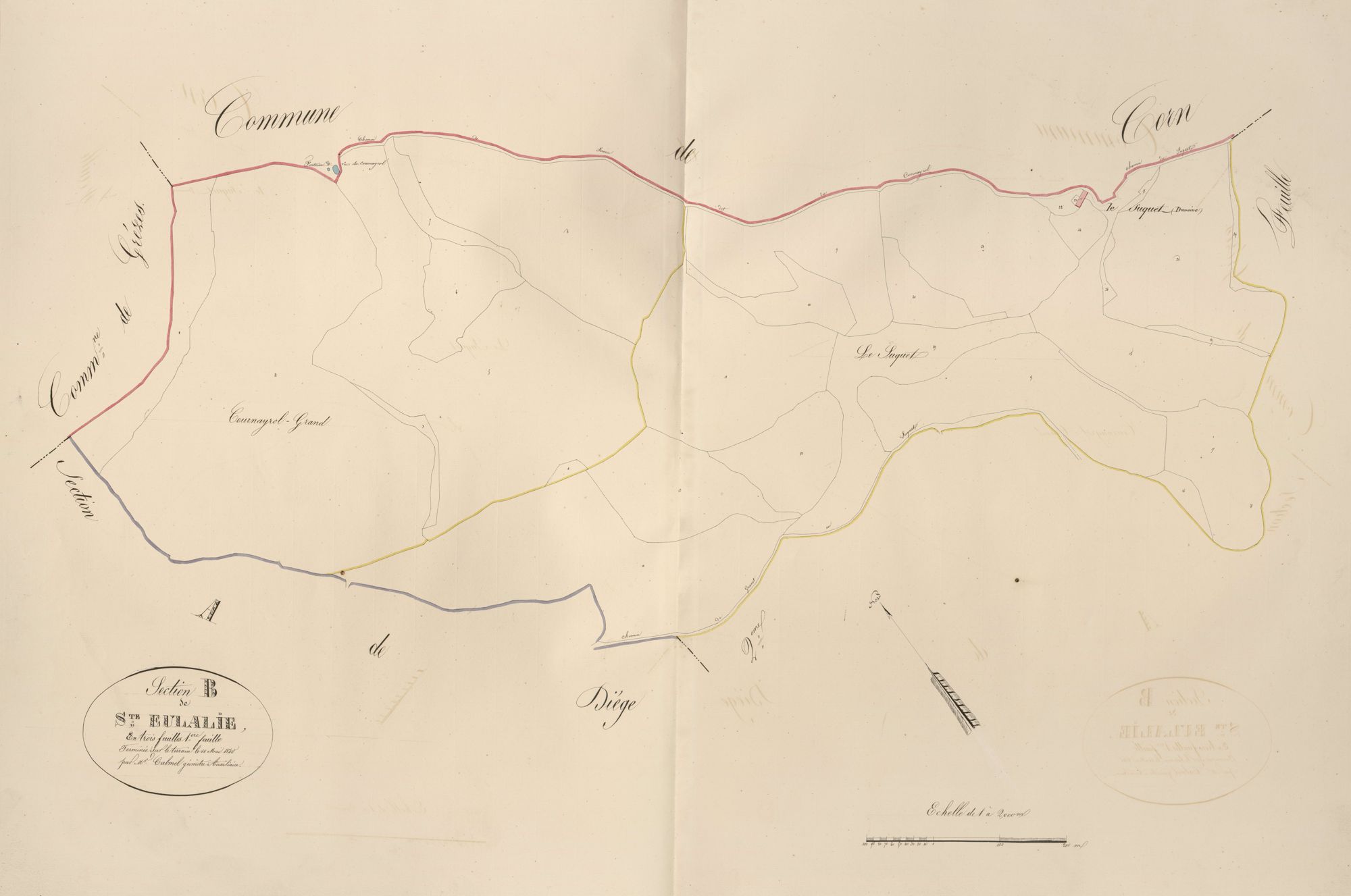 section B de Sainte-Eulalie, 1ère feuille