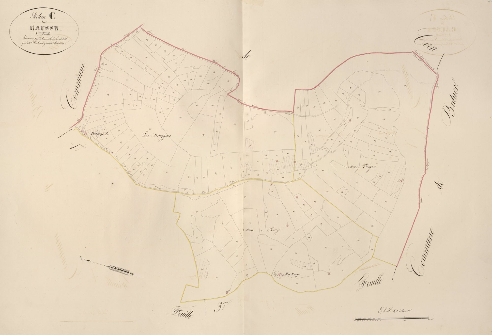 section C du Causse, 2ème feuille