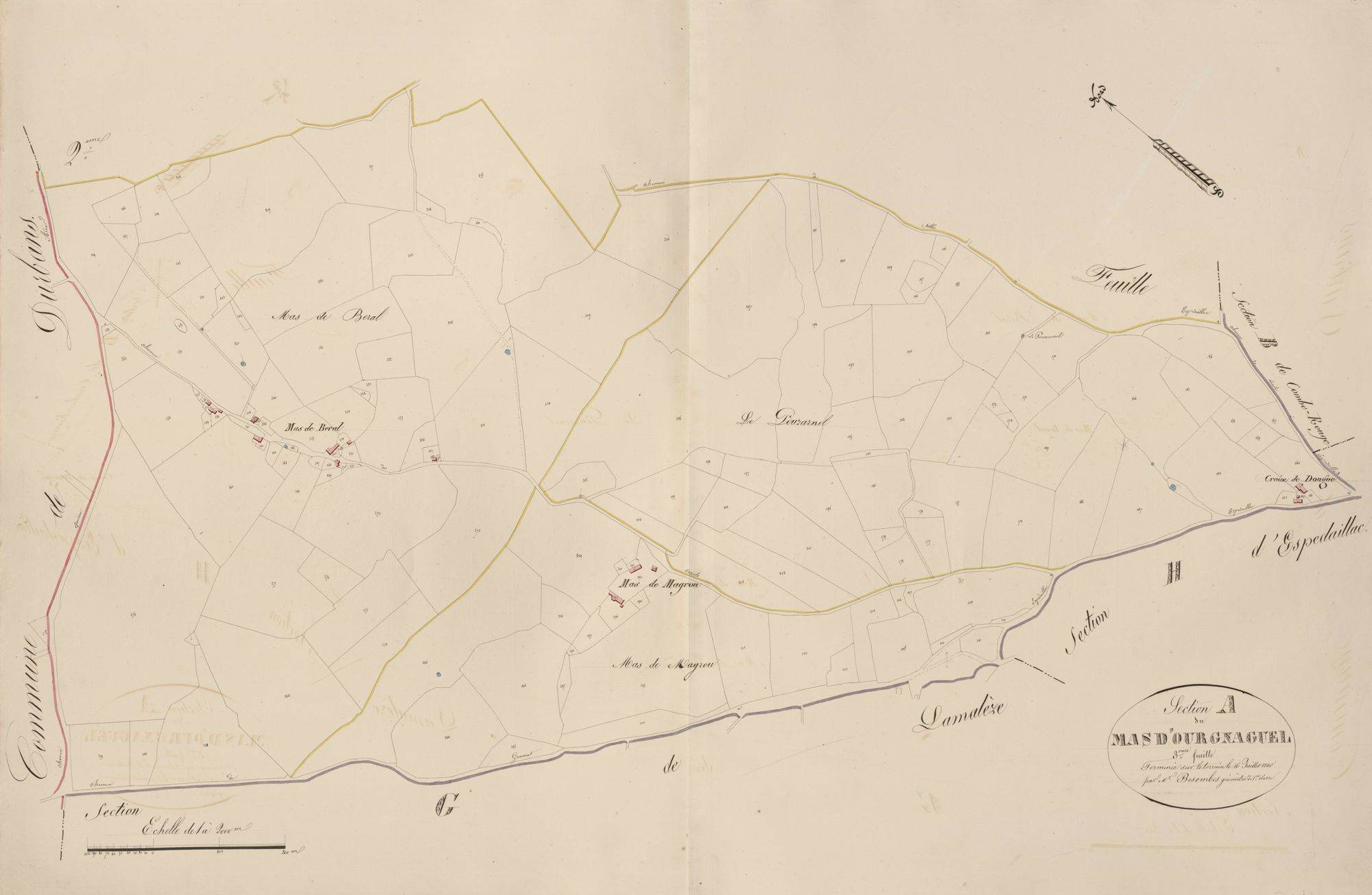 section A du Mas d'Ourgnaguel, 3ème feuille