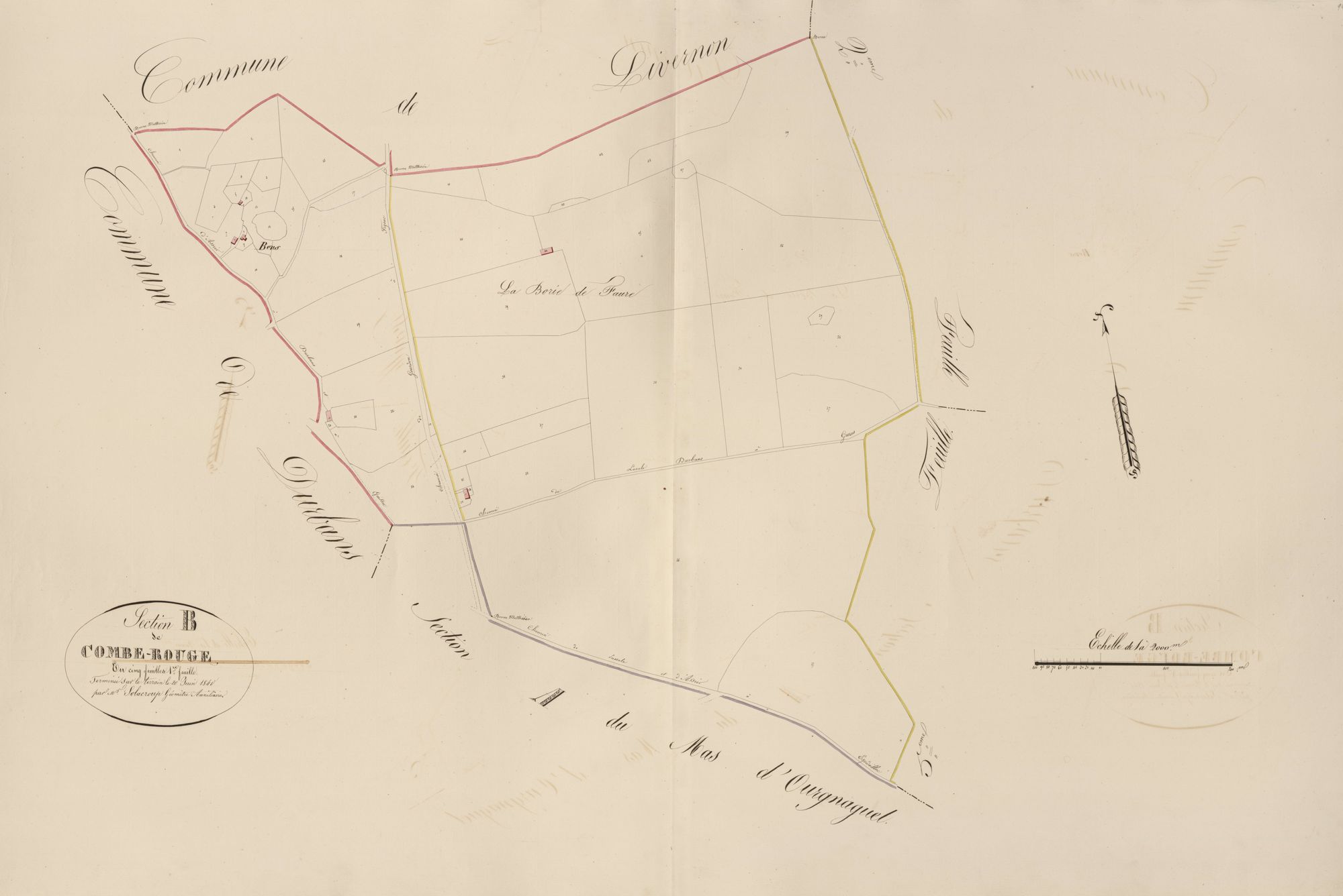 section B de Combe Rouge, 1ère feuille