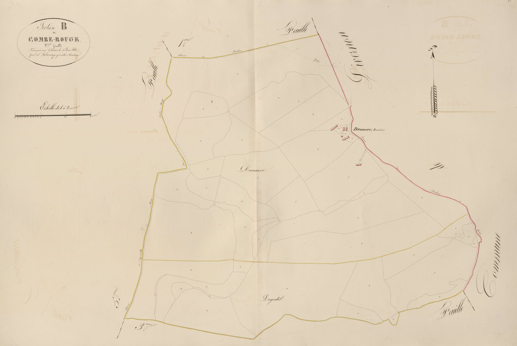 section B de Combe Rouge, 2ème feuille