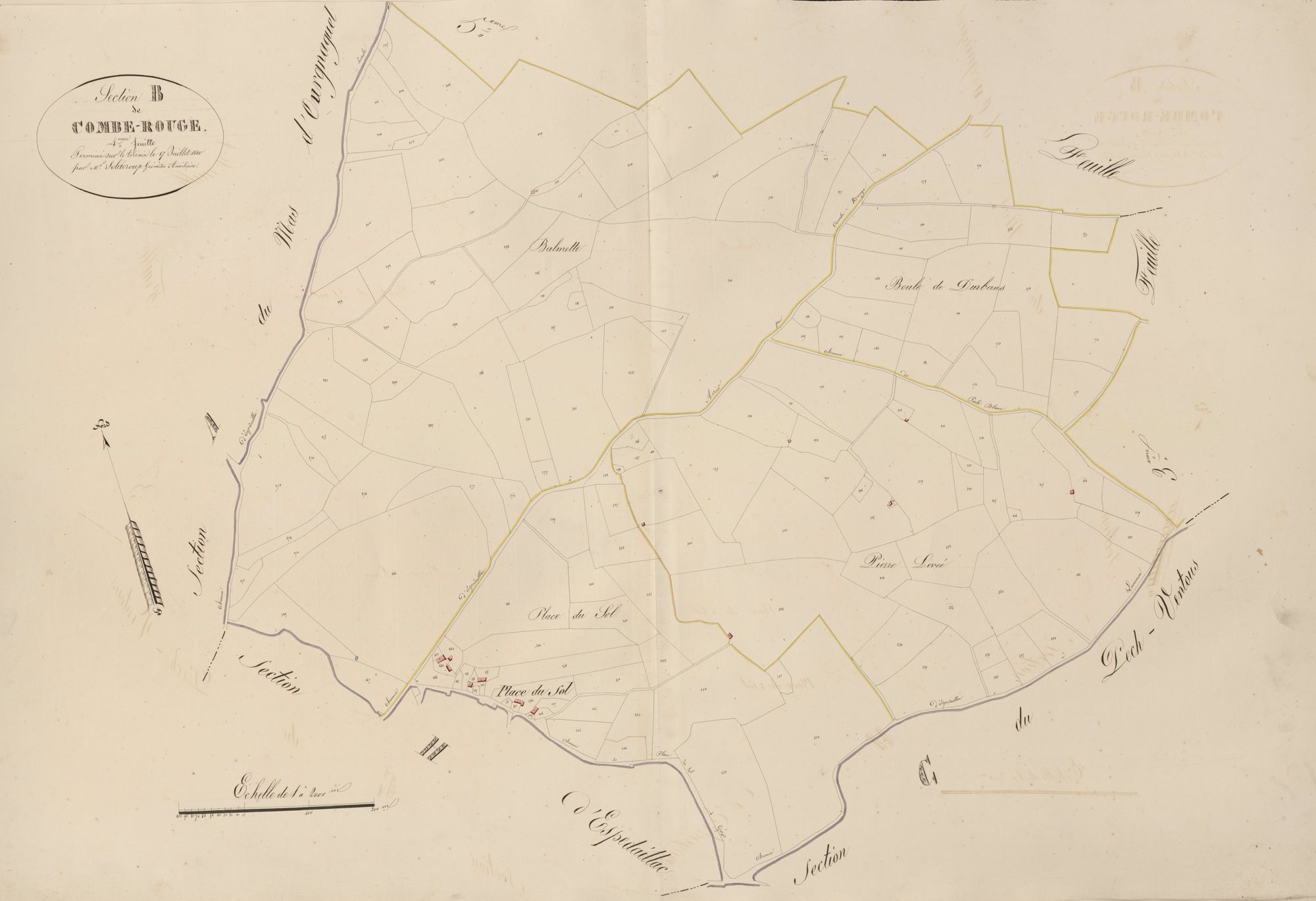 section B de Combe Rouge, 4ème feuille