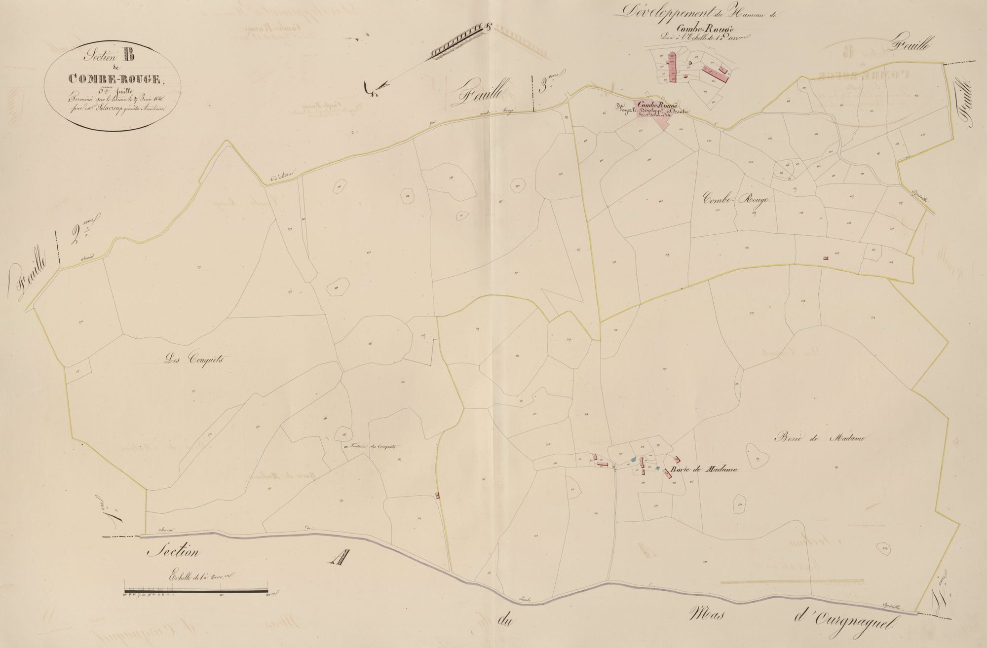 section B de Combe Rouge, 5ème feuille