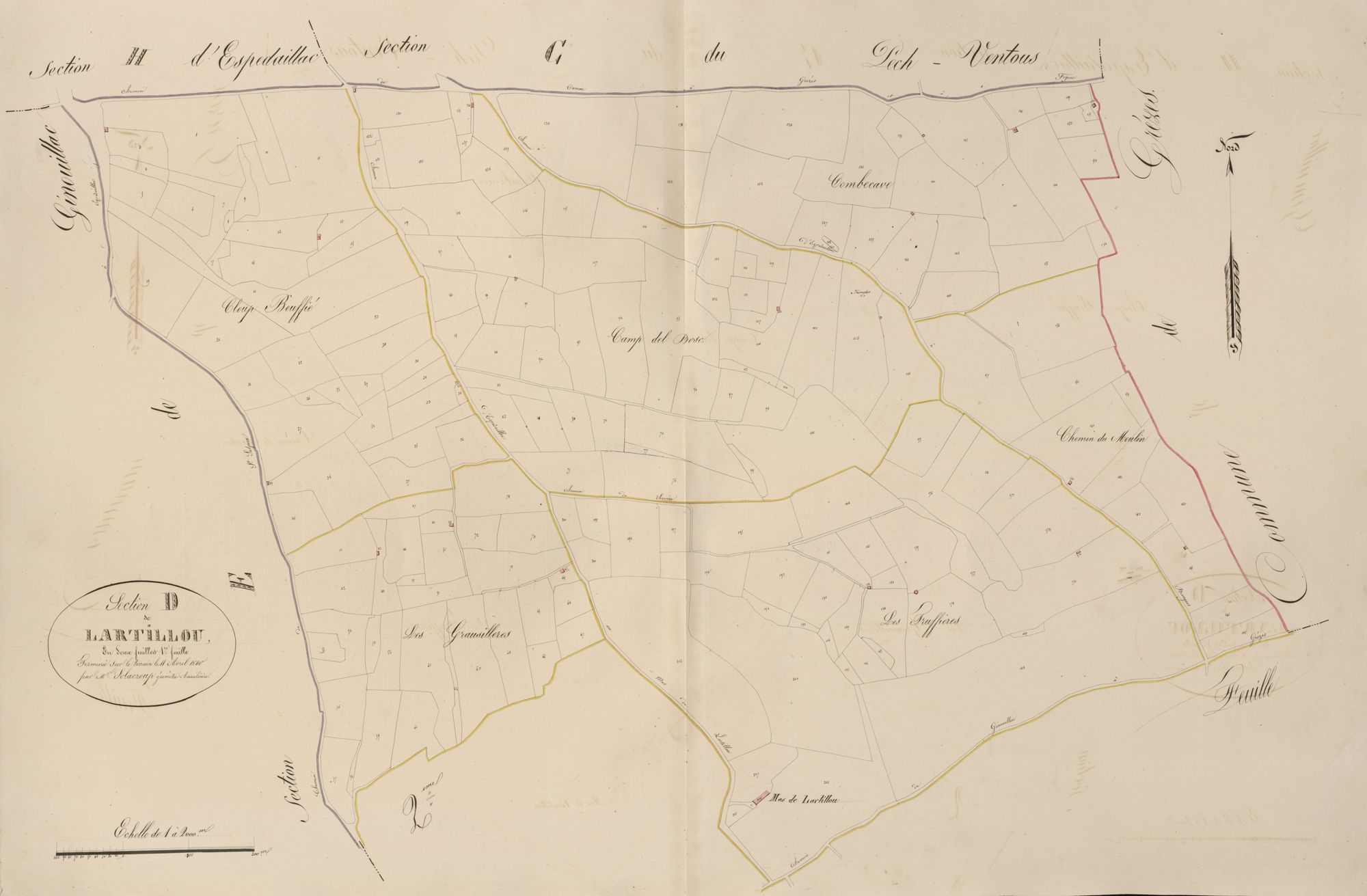 section D de Lartillou, 1ère feuille