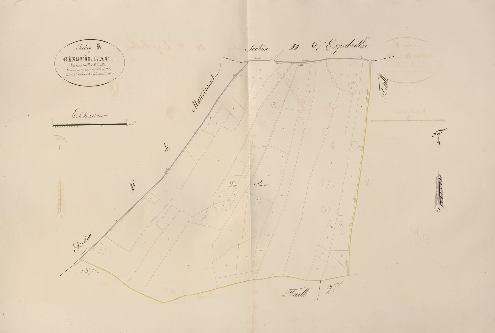section E de Ginouillac, 1ère feuille