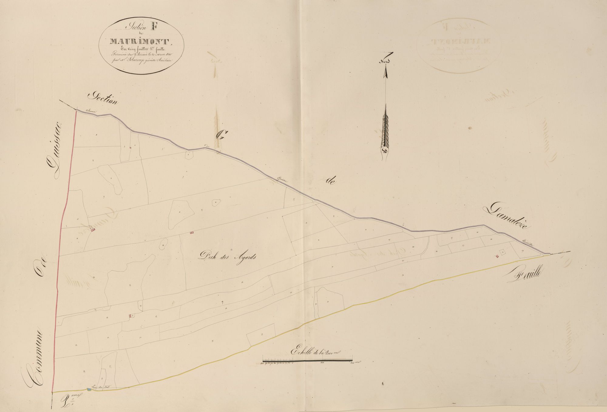 section F de Maurimont, 1ère feuille