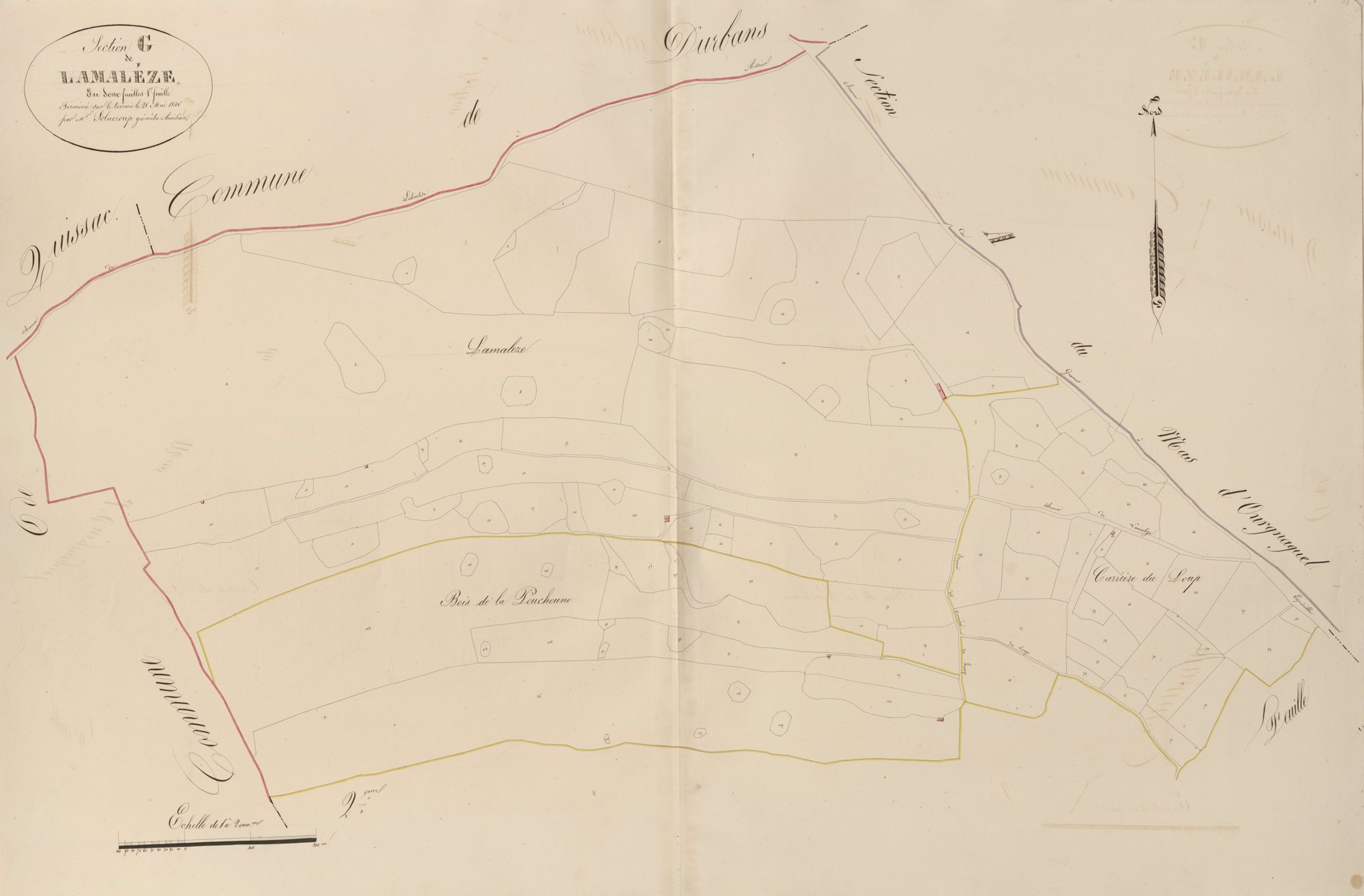 section G de Lamaléze, 1ère feuille