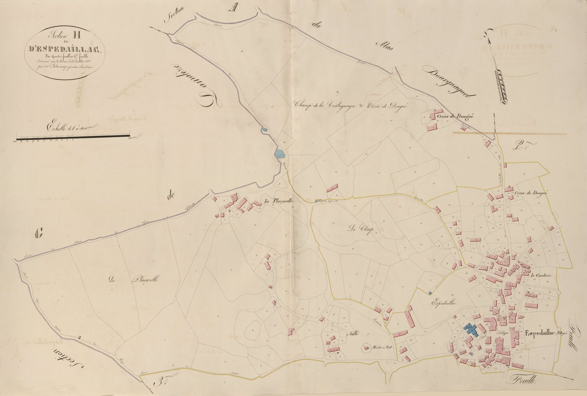 section H d'Espédaillac, 1ère feuille