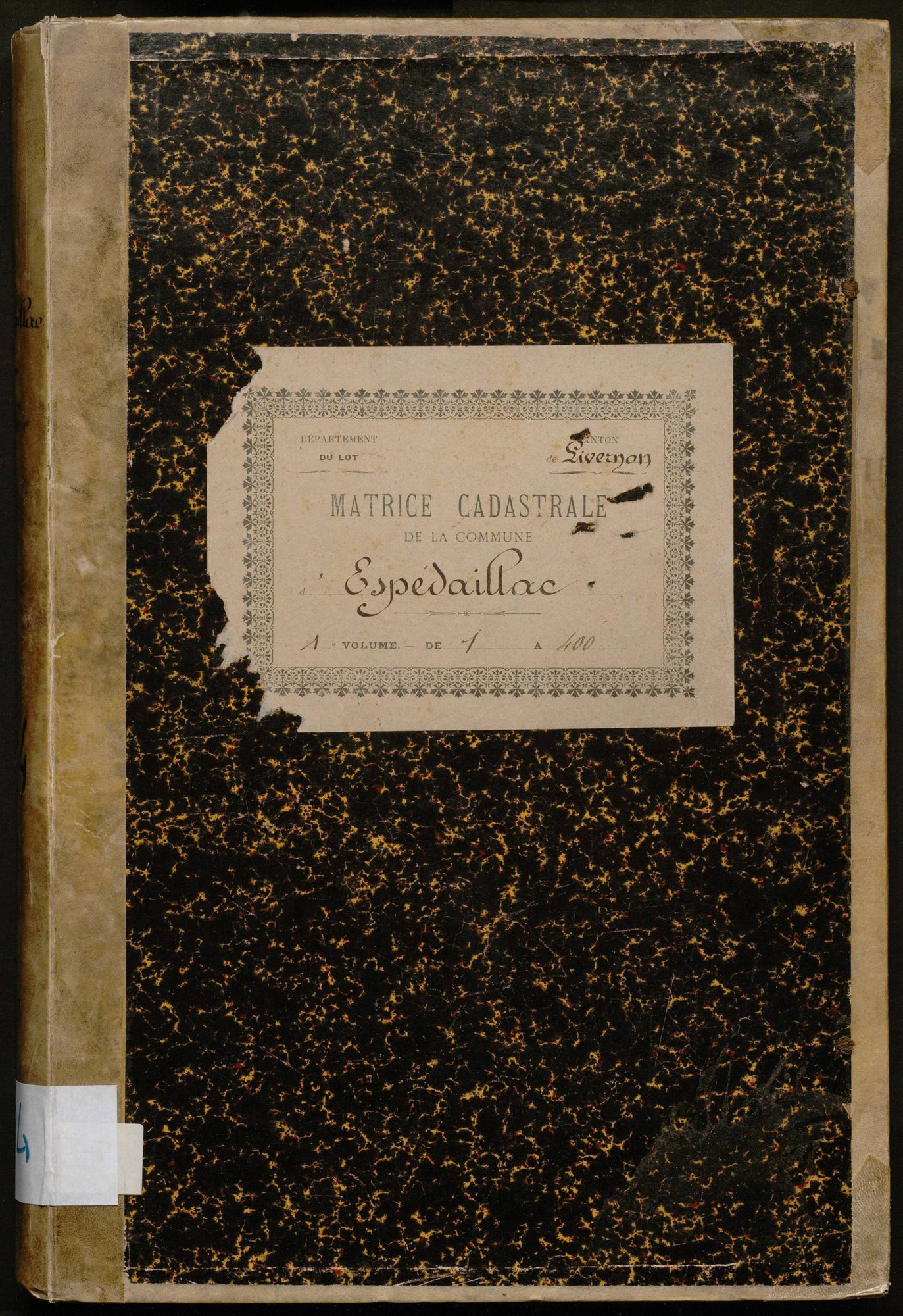 Folios 1-400. Augmentations et diminutions (1843-1914)