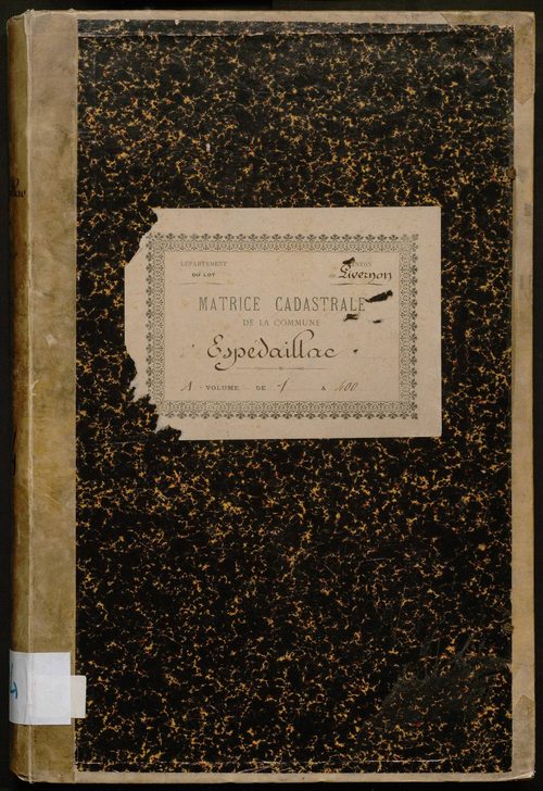 Folios 1-400. Augmentations et diminutions (1843-1914)