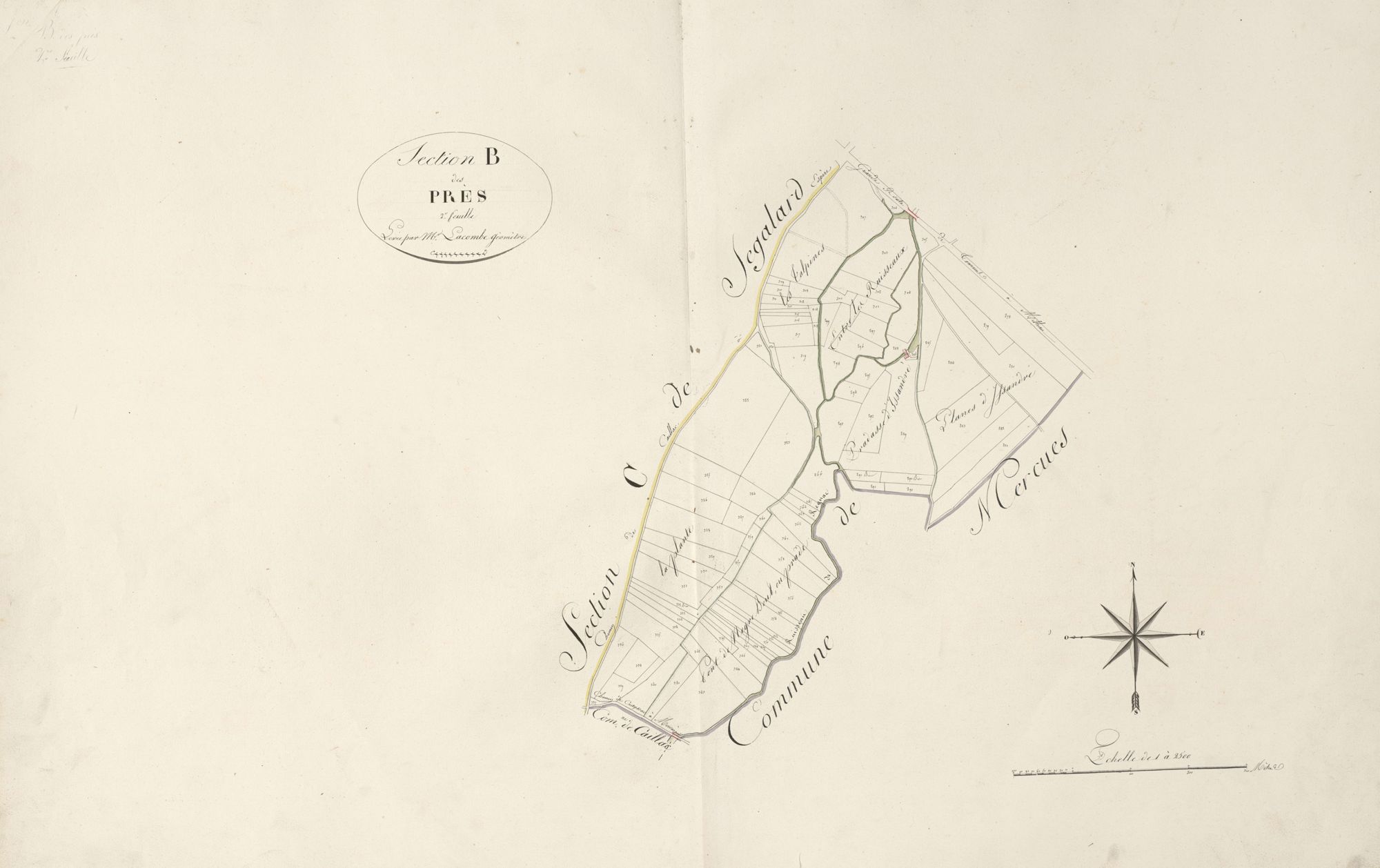 section B des Prés, 2ème feuille
