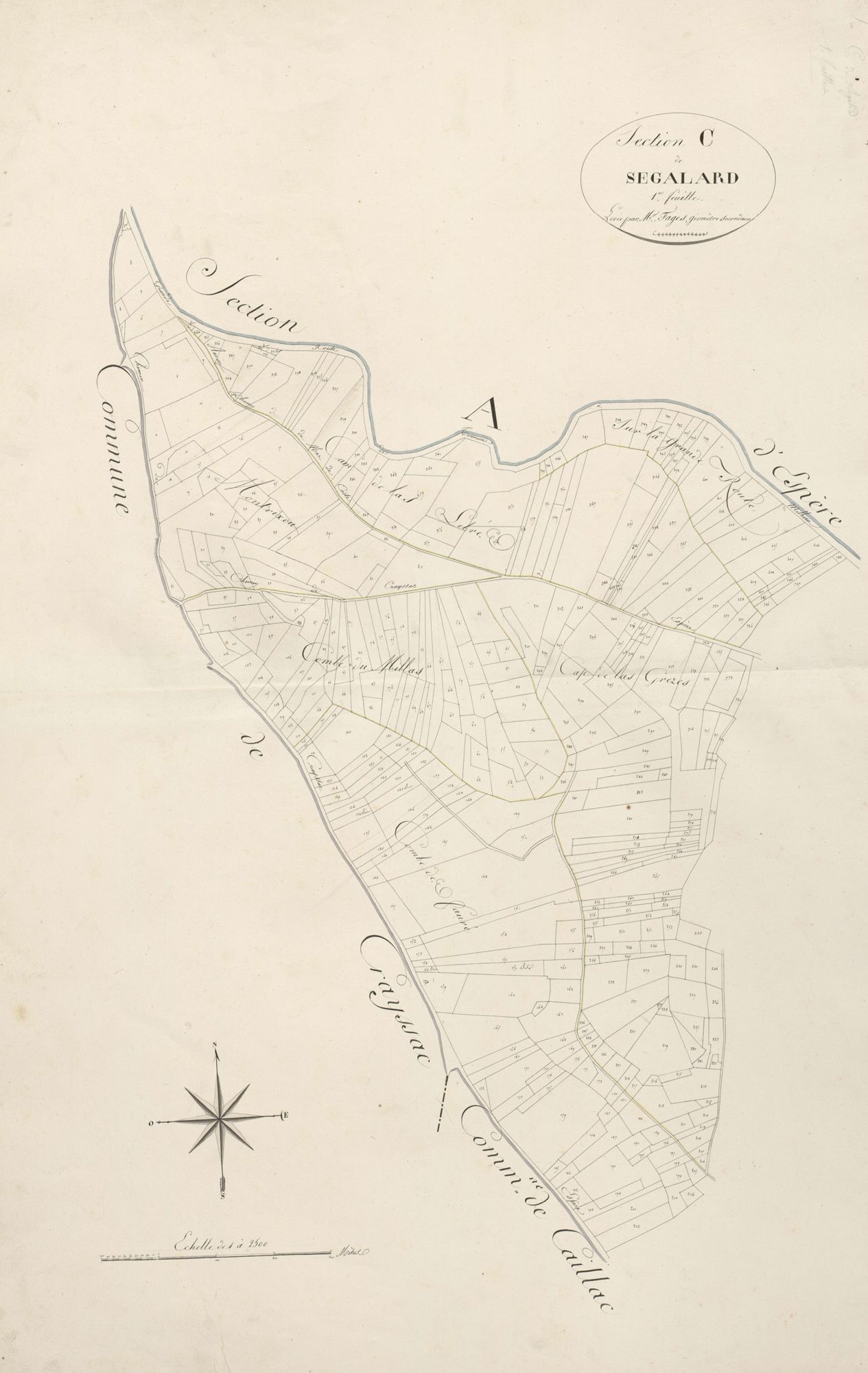 section C de Segalard, 1ère feuille