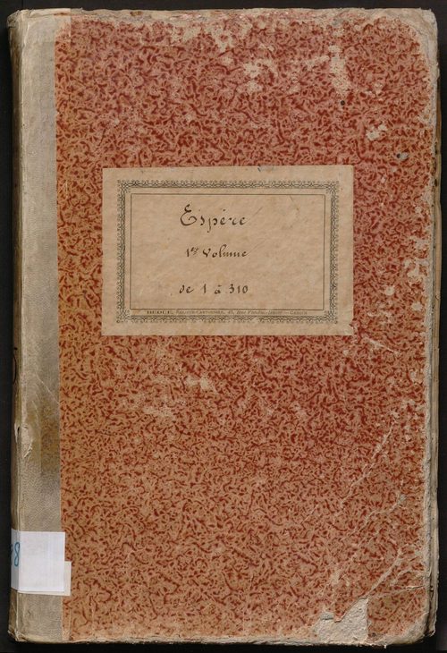 Folios 1-310. Augmentations et diminutions (1824-1914)