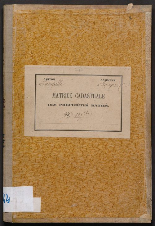 Cases 1-102. Augmentations et diminutions (1880-1890)