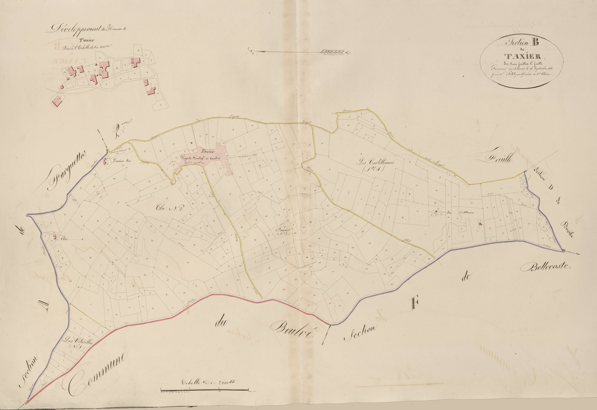 section B de Taxier, 1ère feuille