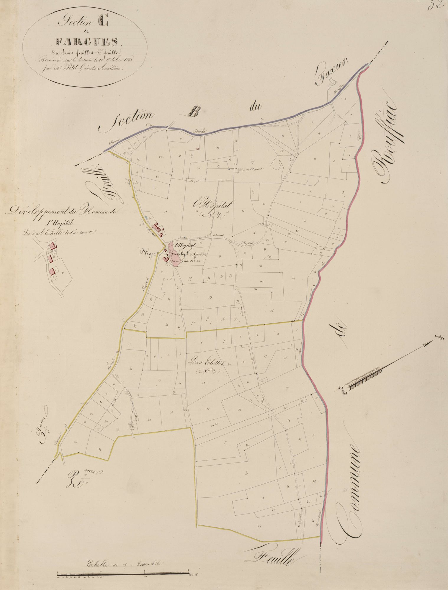 section C de Fargues, 1ère feuille
