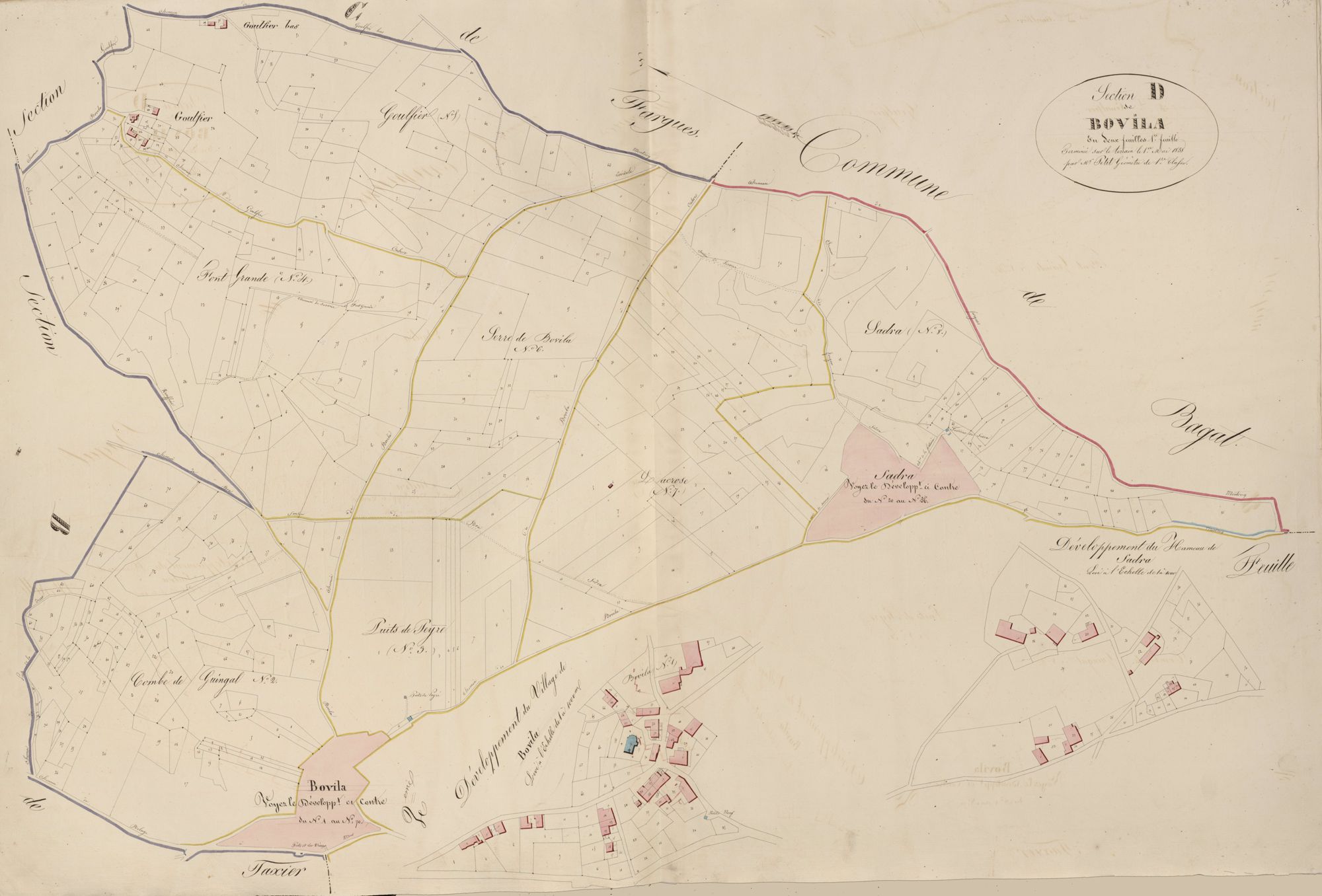 section D de Bovila, 1ère feuille