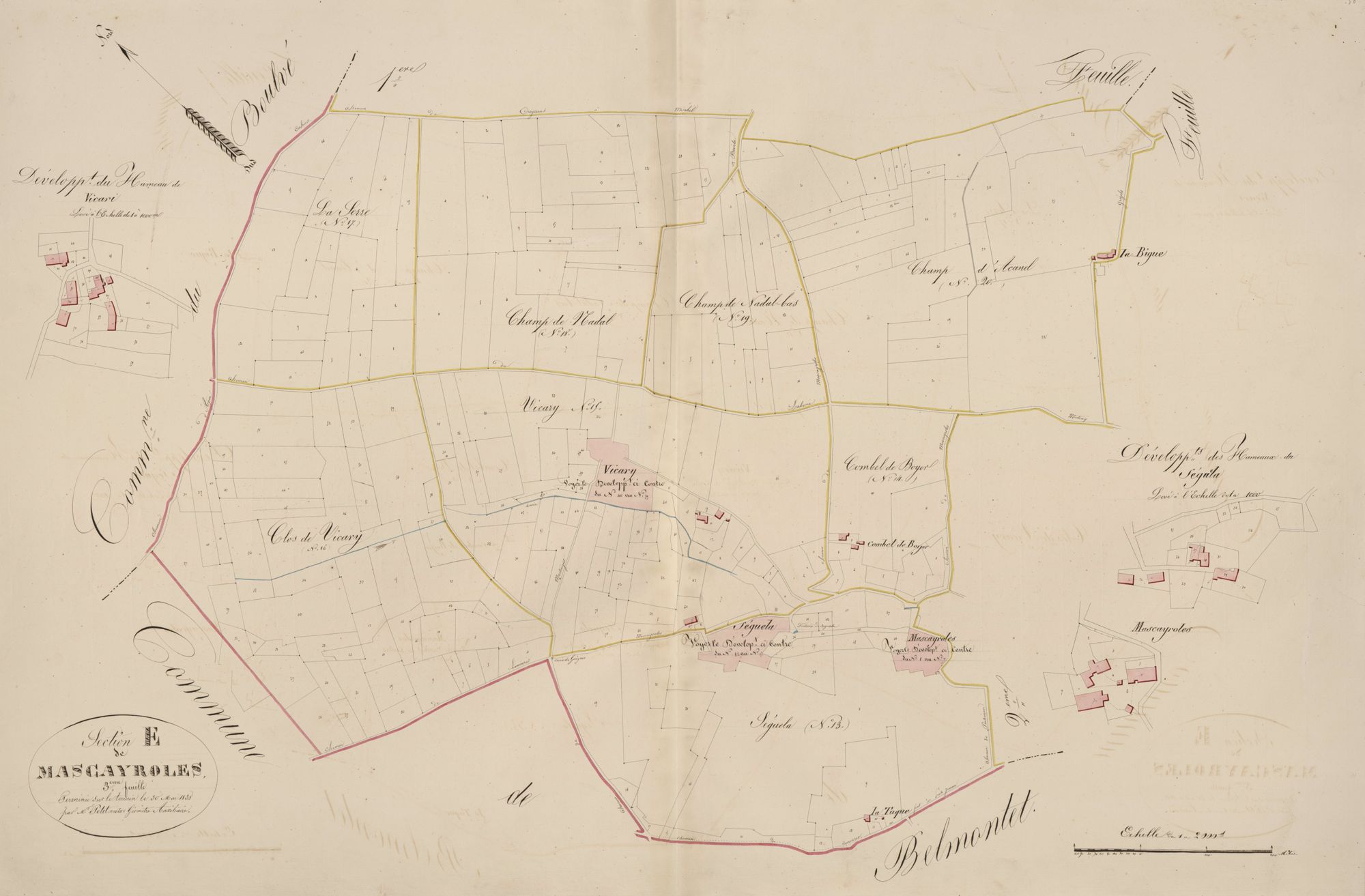 section E de Mascayroles, 3ème feuille