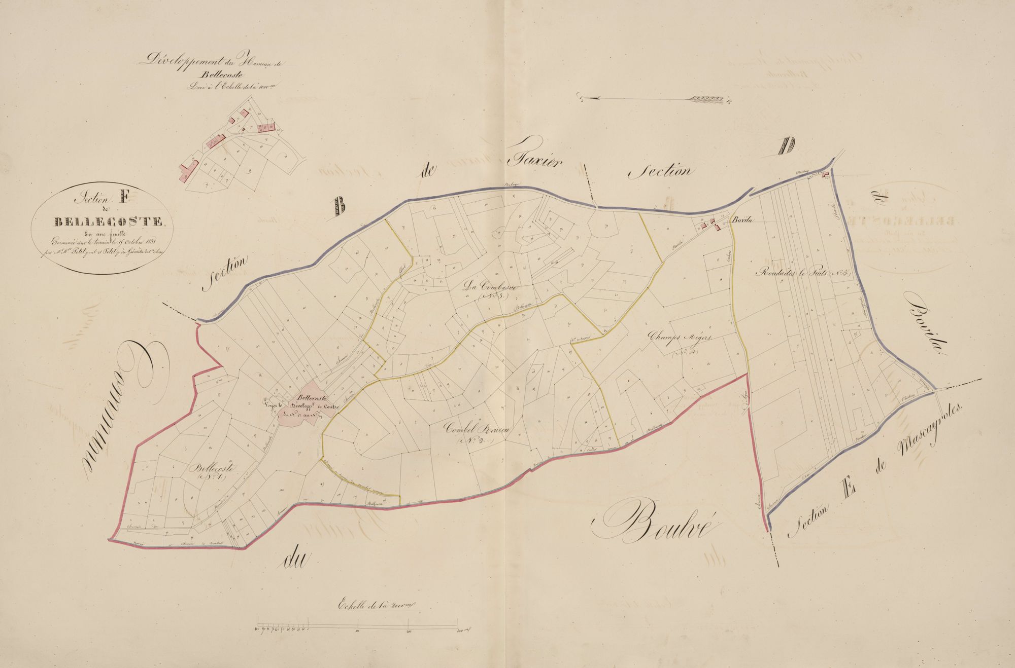 section F de Bellecoste, 1ère feuille
