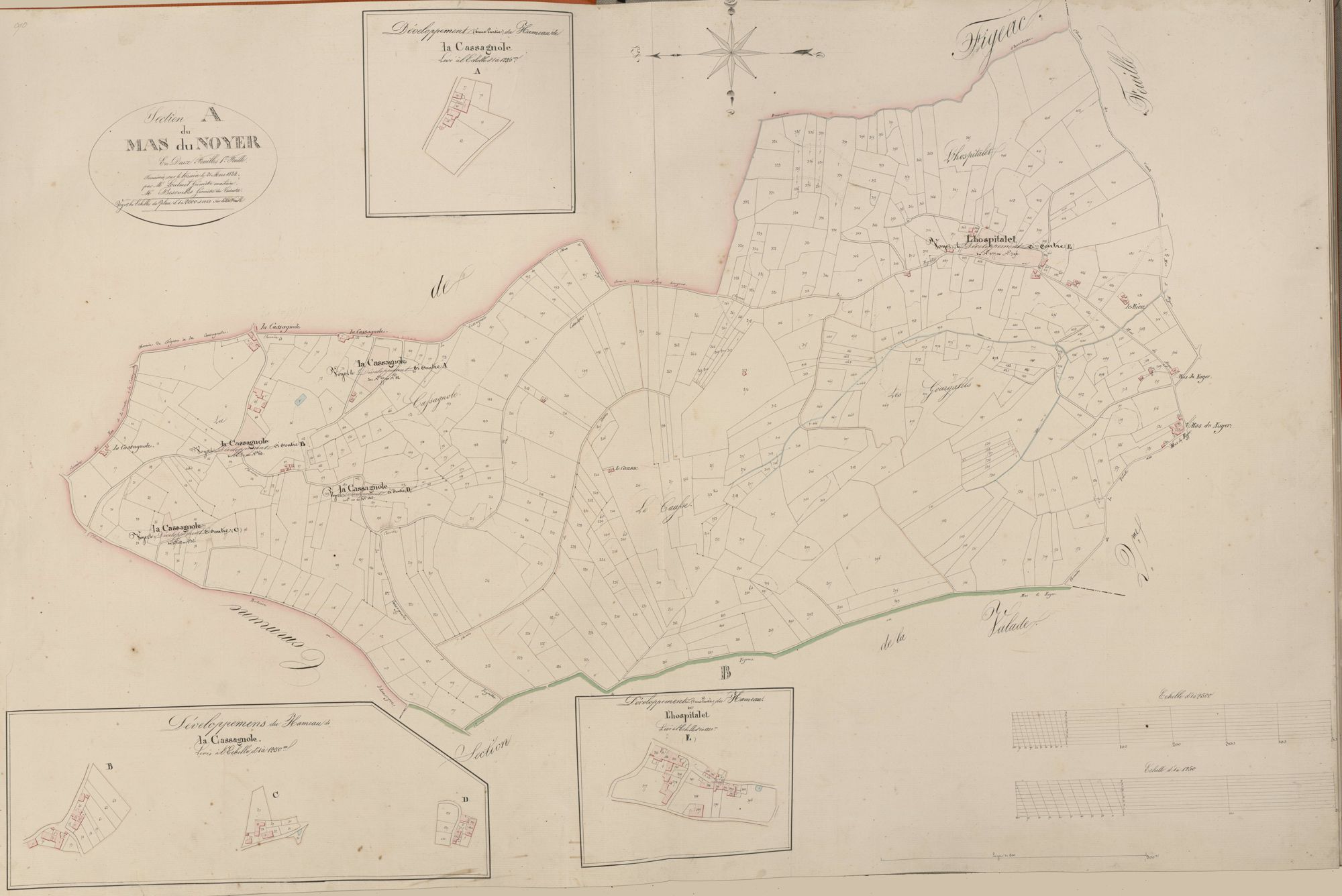 section A du Mas du Noyer, 1ère feuille