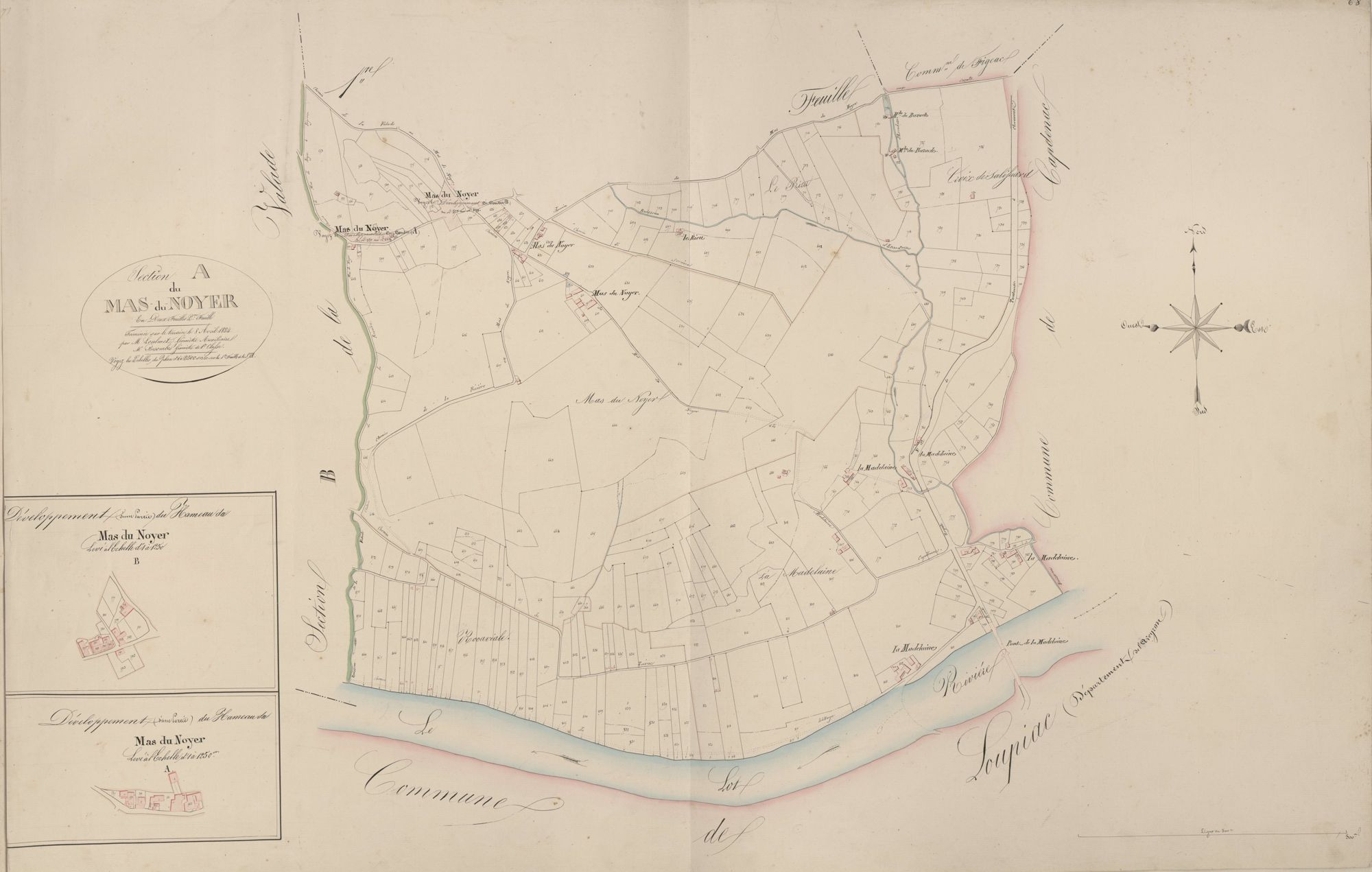 section A du Mas du Noyer, 2ème feuille