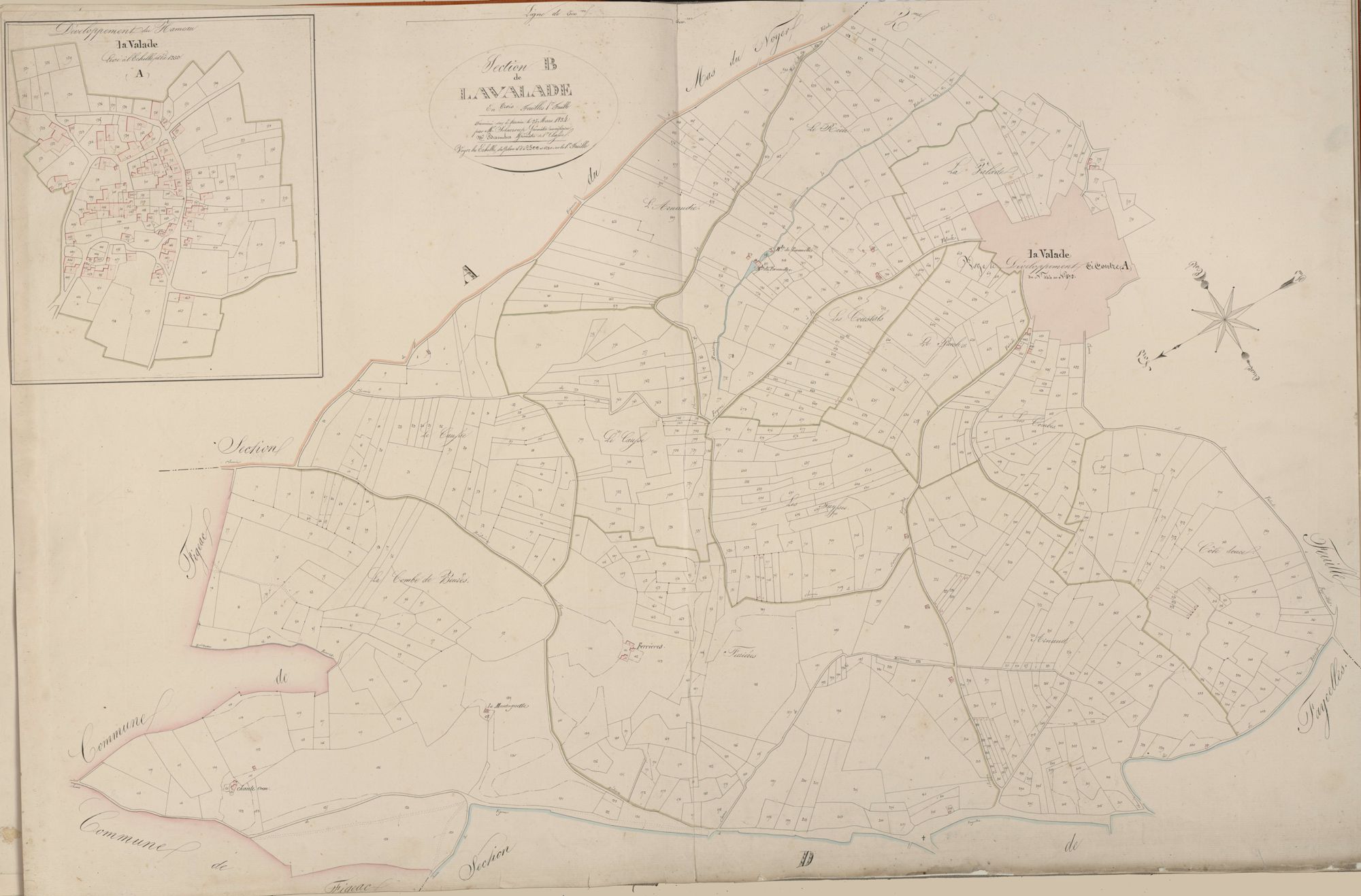 section B de Lavalade, 1ère feuille