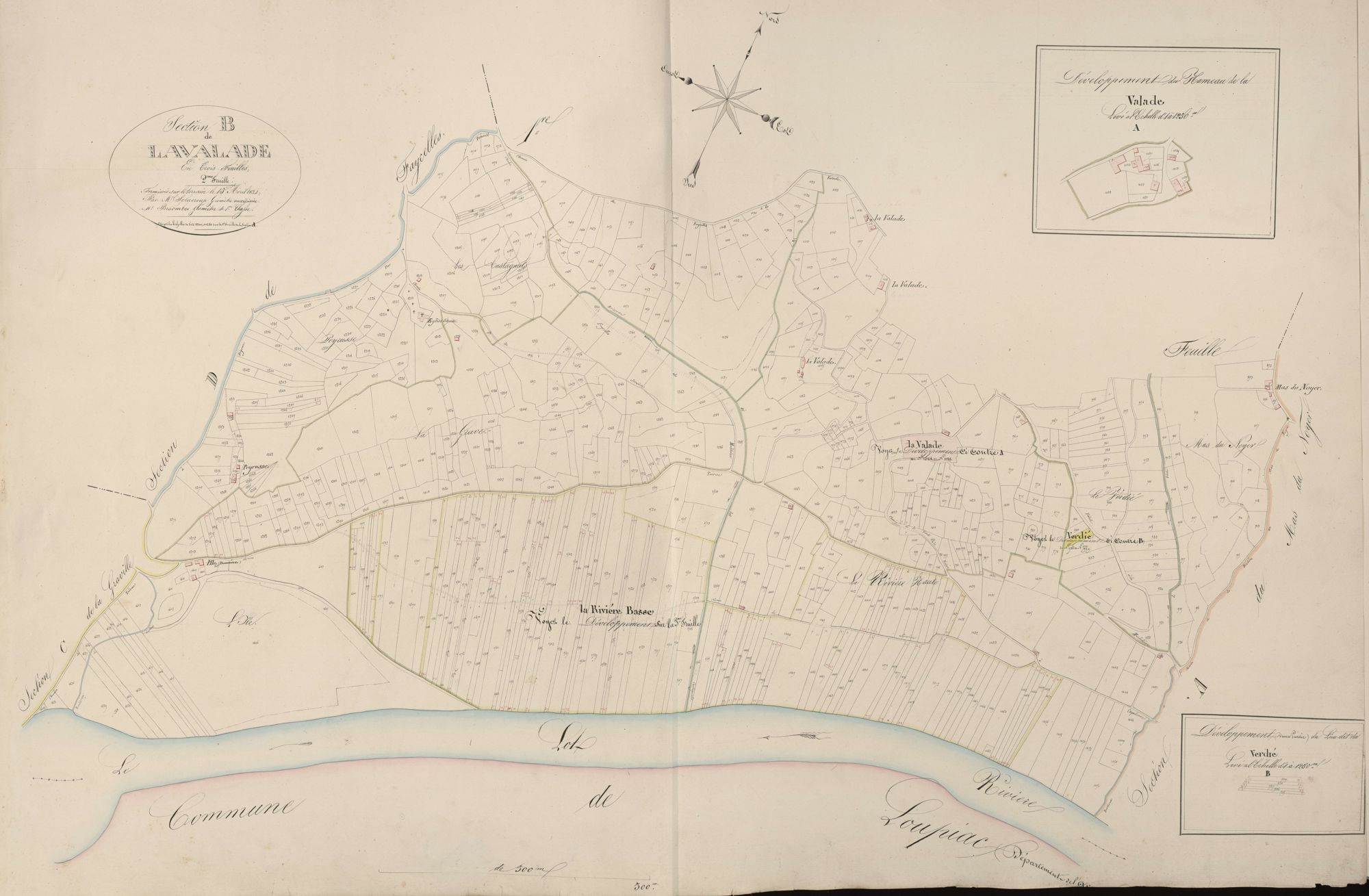 section B de Lavalade, 2ème feuille