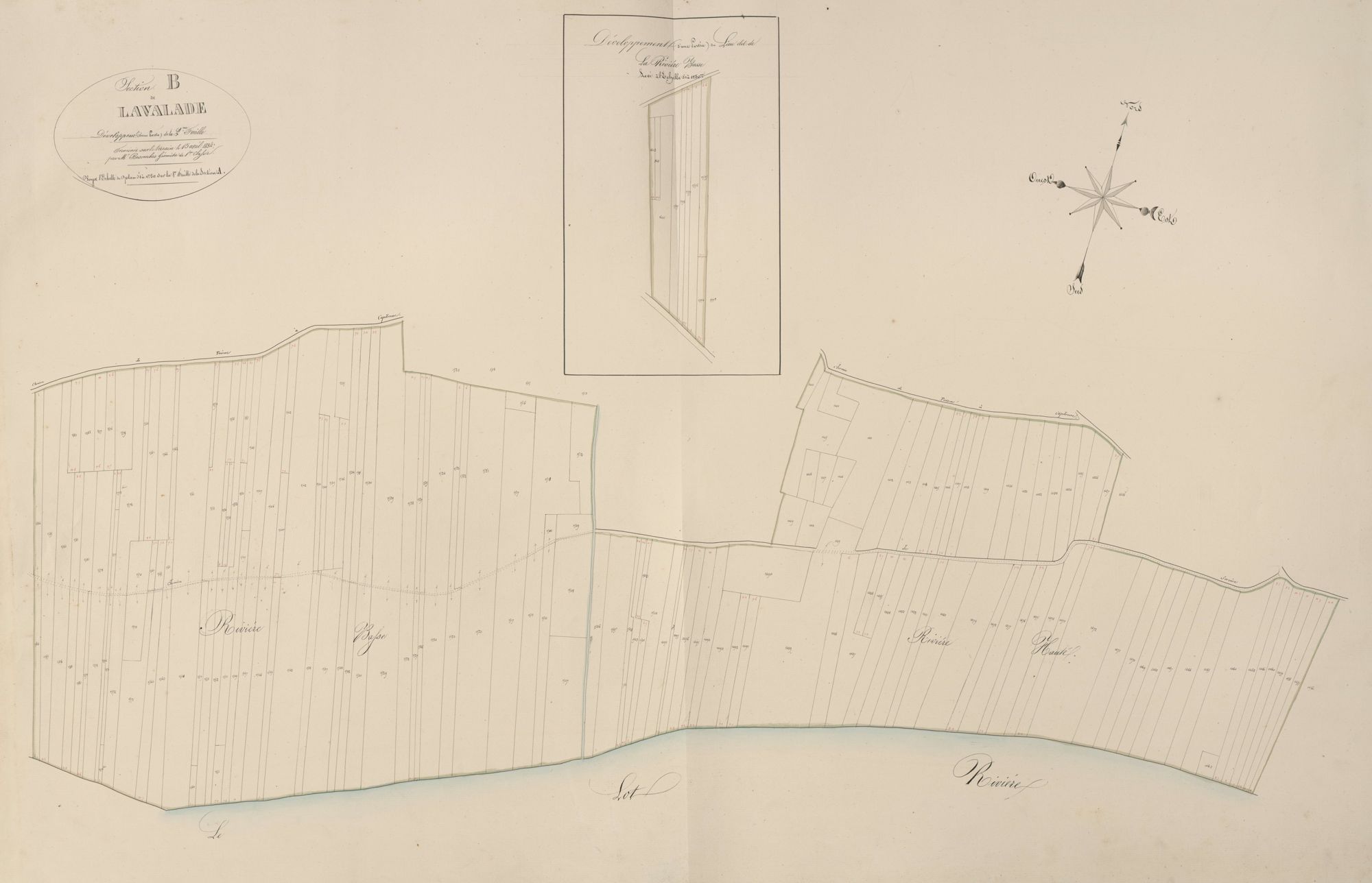section B de Lavalade, 2ème feuille, développements