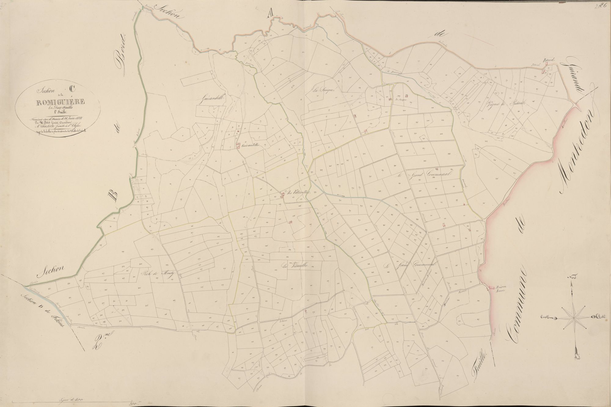 section C de la Romiguiére, 1ère feuille