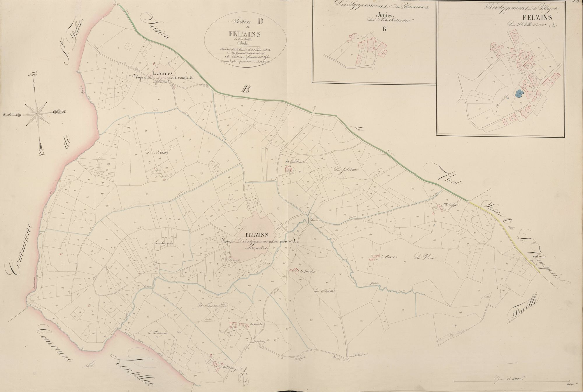 section D de Felzins, 1ère feuille