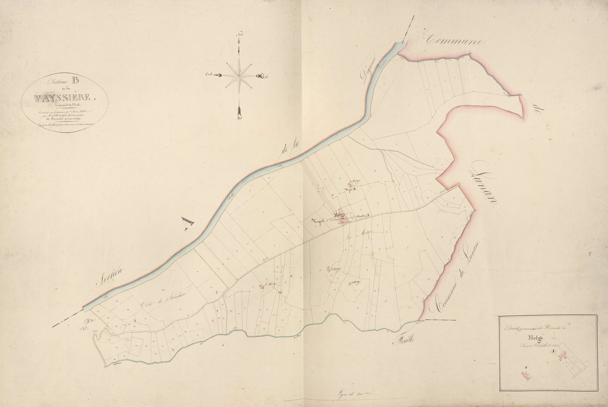 section B de la Vayssière, 1ère feuille