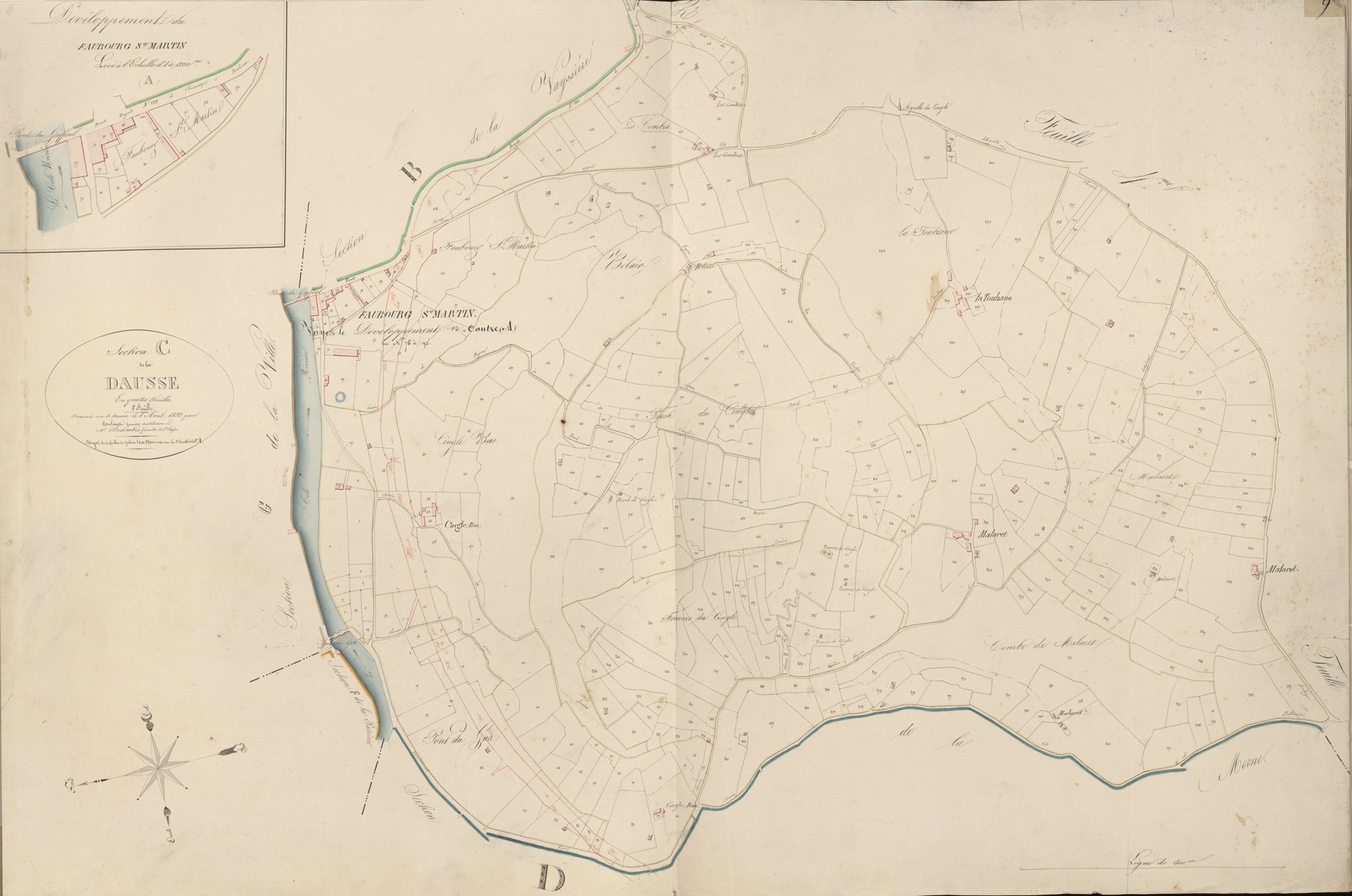 section C de la Dausse, 1ère feuille