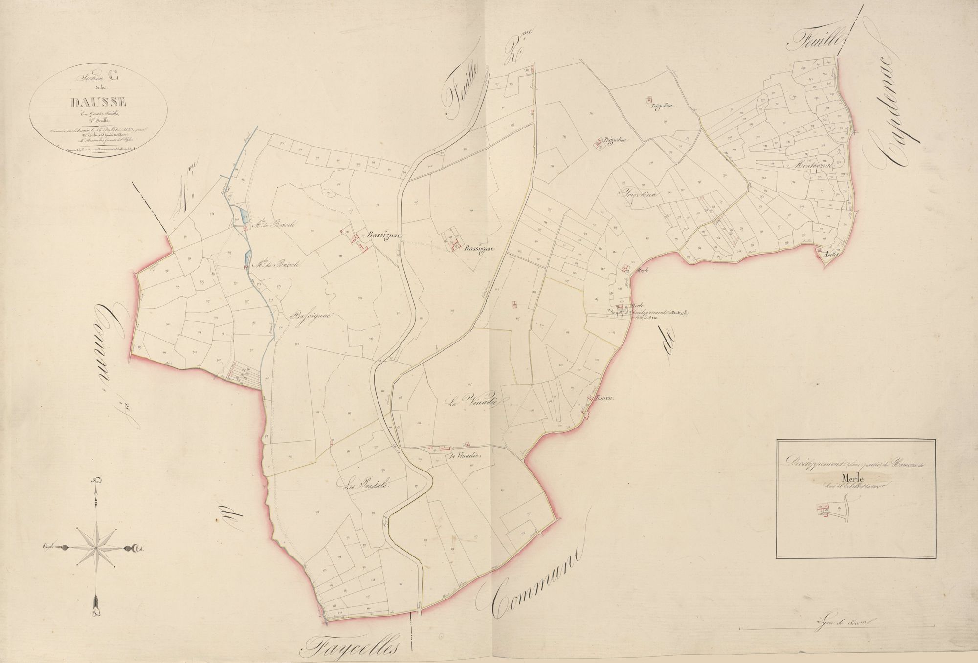 section C de la Dausse, 3ème feuille