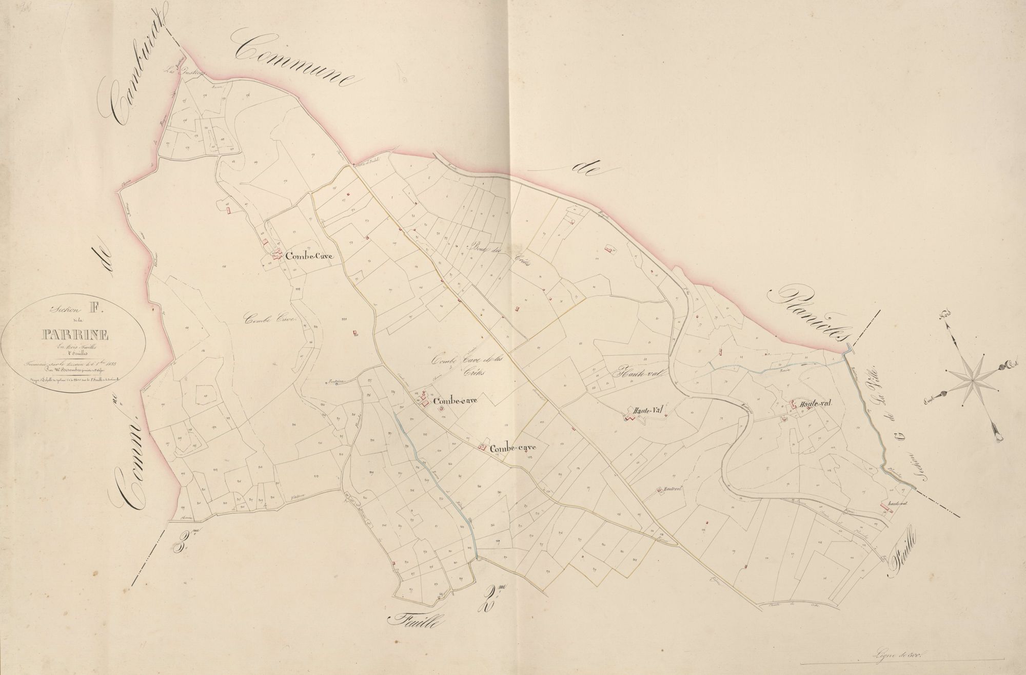 section F de la Parrine, 1ère feuille