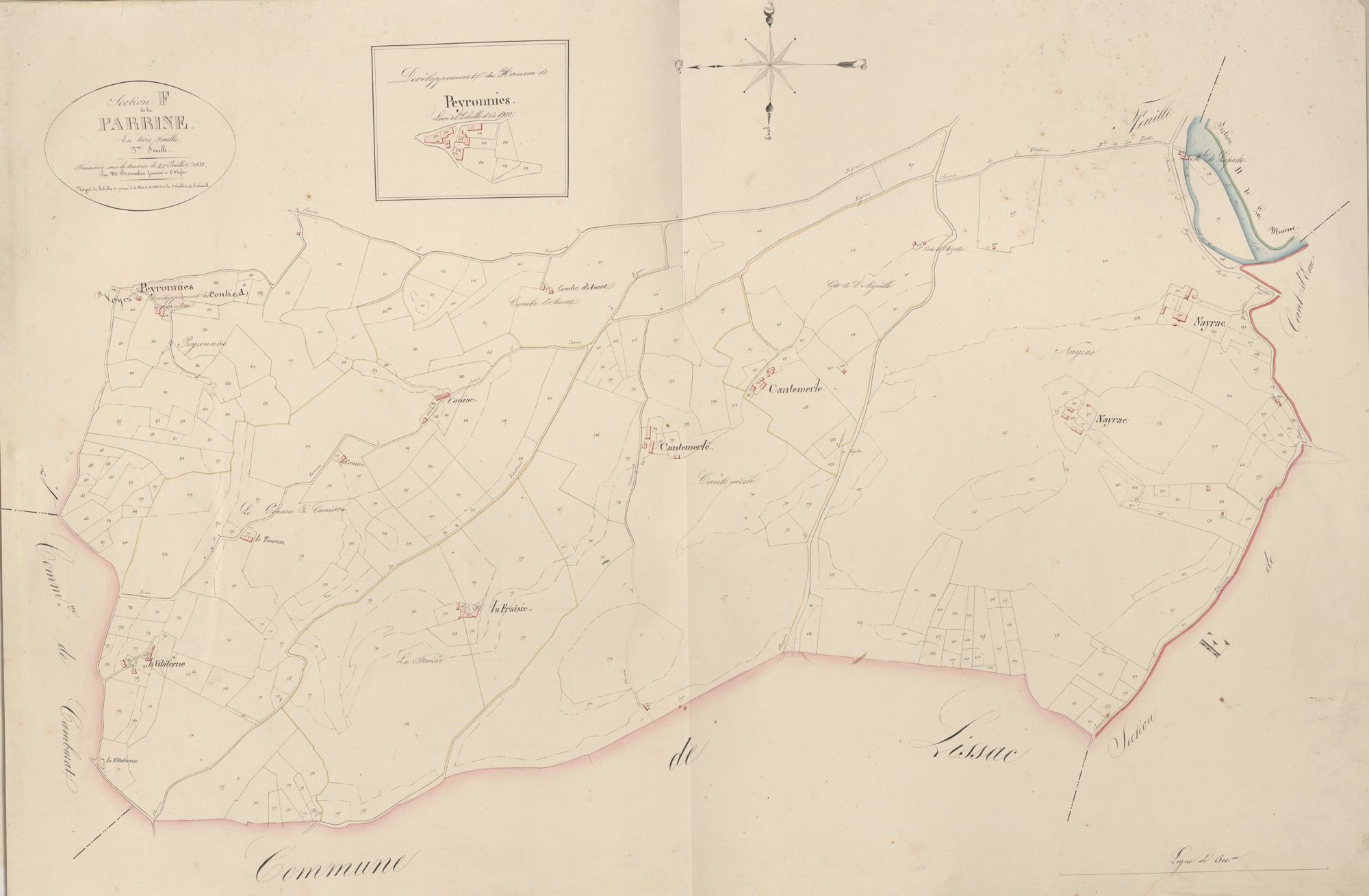 section F de la Parrine, 3ème feuille