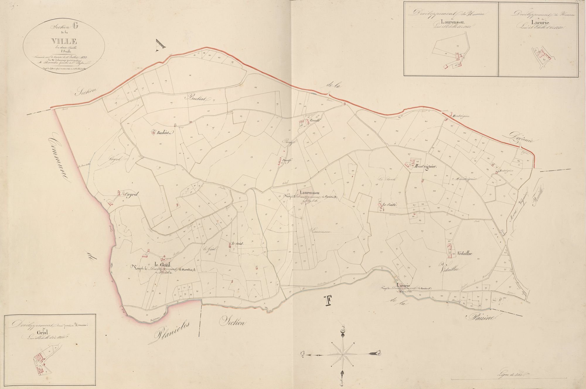 section G de la Ville, 1ère feuille