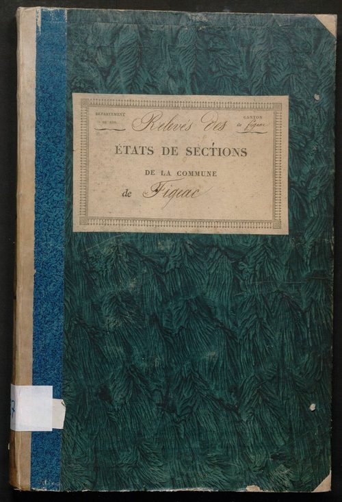 Relevés par section des numéros de parcelles de même nature des propriétés non bâties pour parvenir à une récapitulation