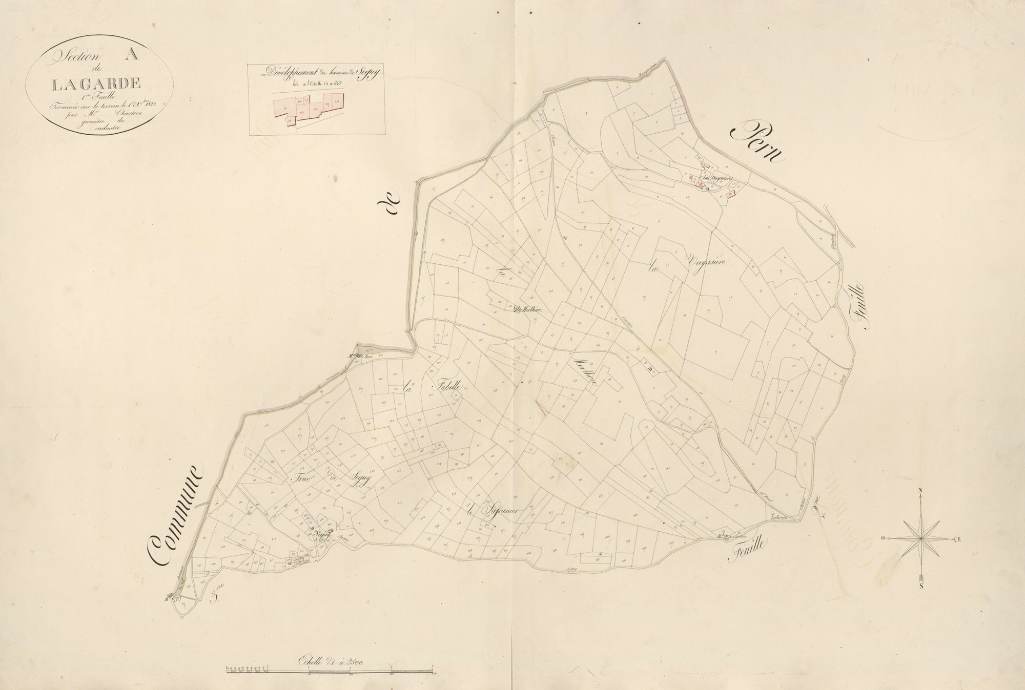section A de Lagarde, 1ère feuille