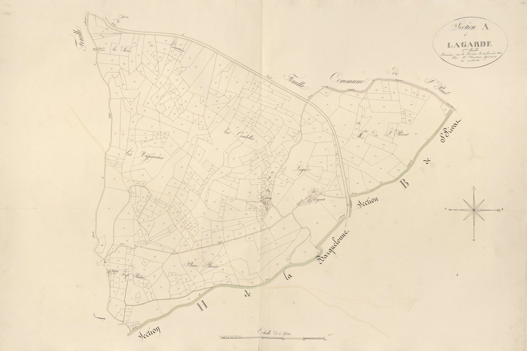 section A de Lagarde, 3ème feuille