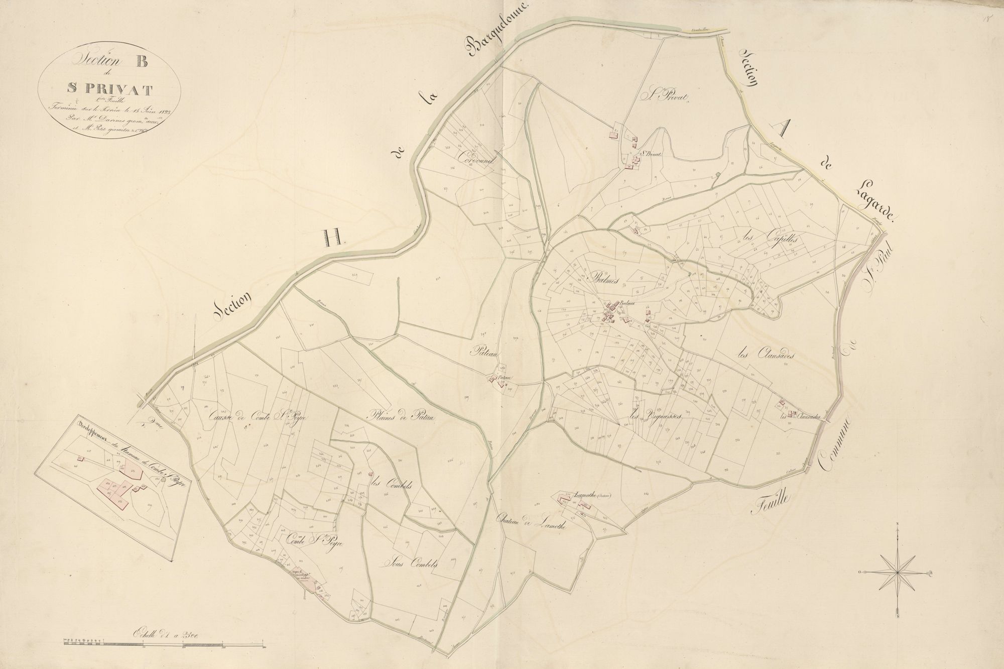 section B de Saint-Privat, 1ère feuille