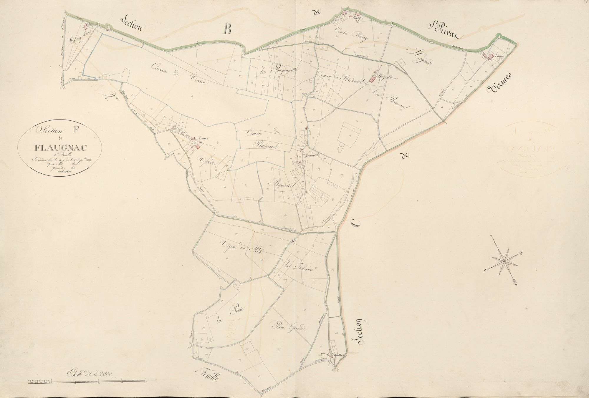 section F de Flaugnac, 1ère feuille