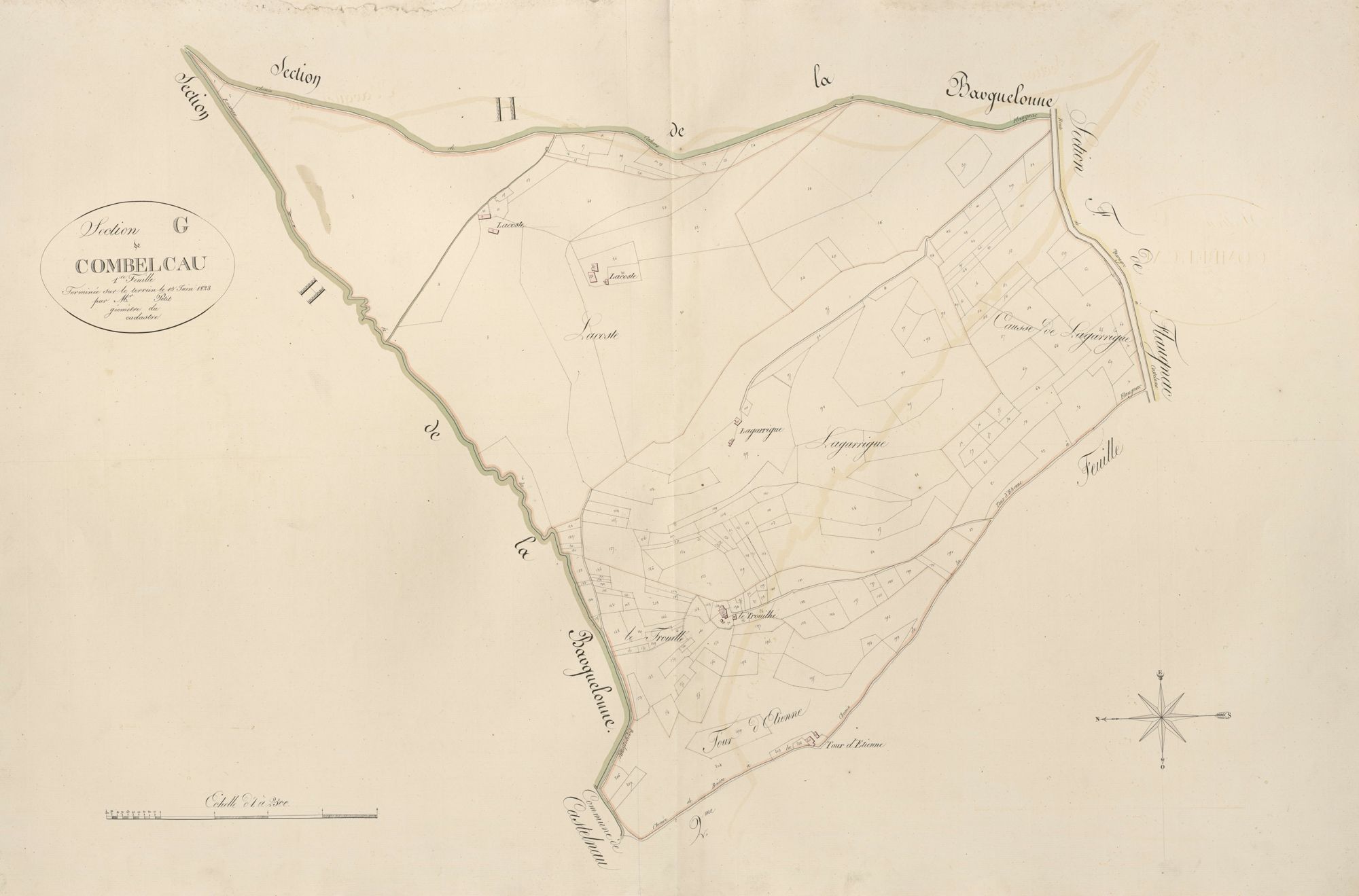 section G de Combelcau, 1ère feuille