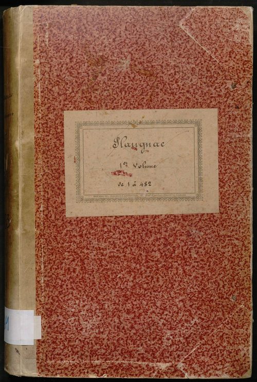 Folios 1-482. Augmentations et diminutions  (1875-1914)