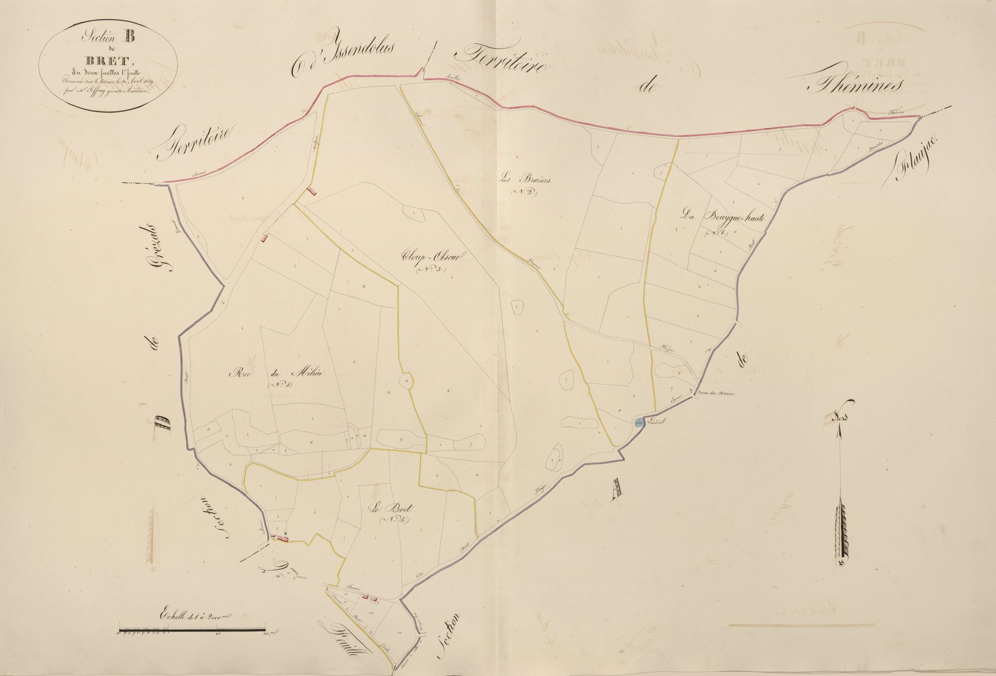 section B de Bret, 1ère feuille