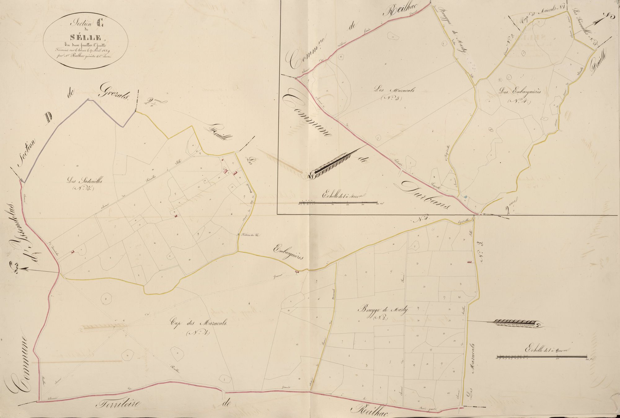section C de Selle, 1ère feuille