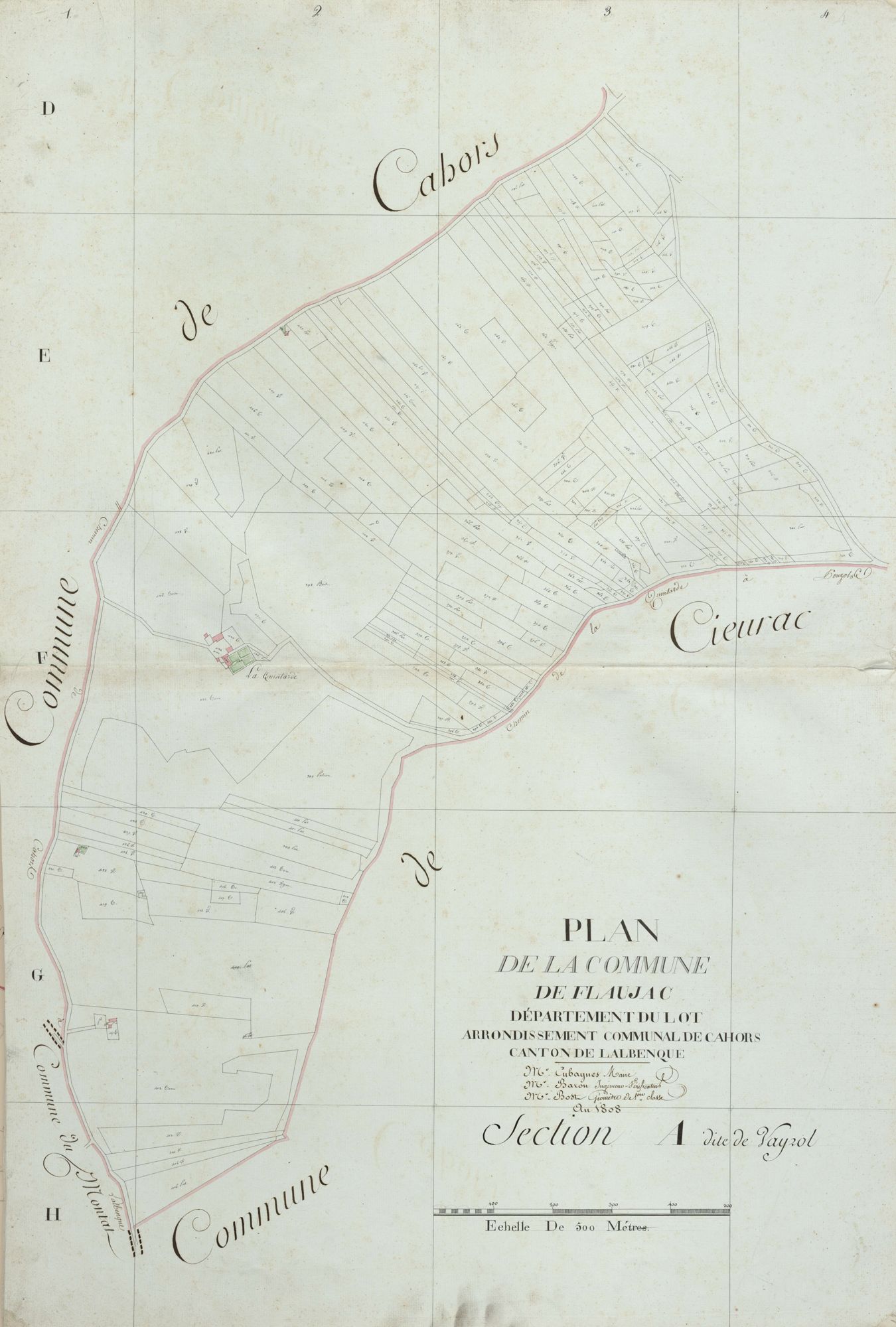 section A de Vayrol, 1ère feuille
