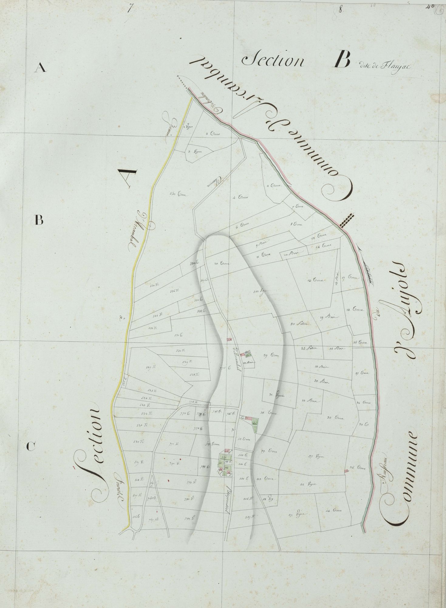 section B de Flaujac, 1ère feuille