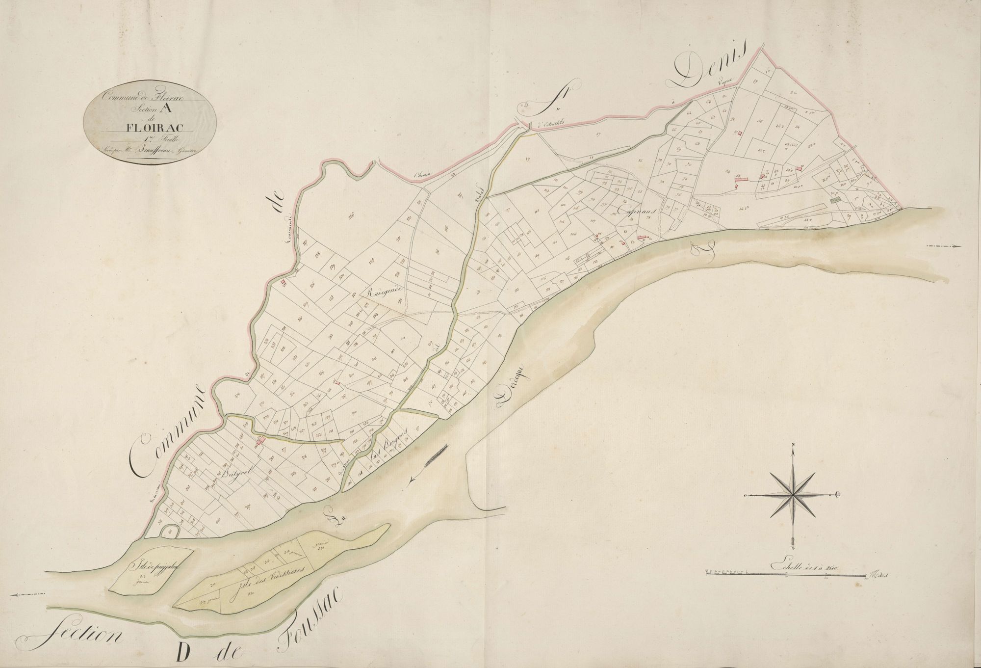 section A de Floirac, 1ère feuille