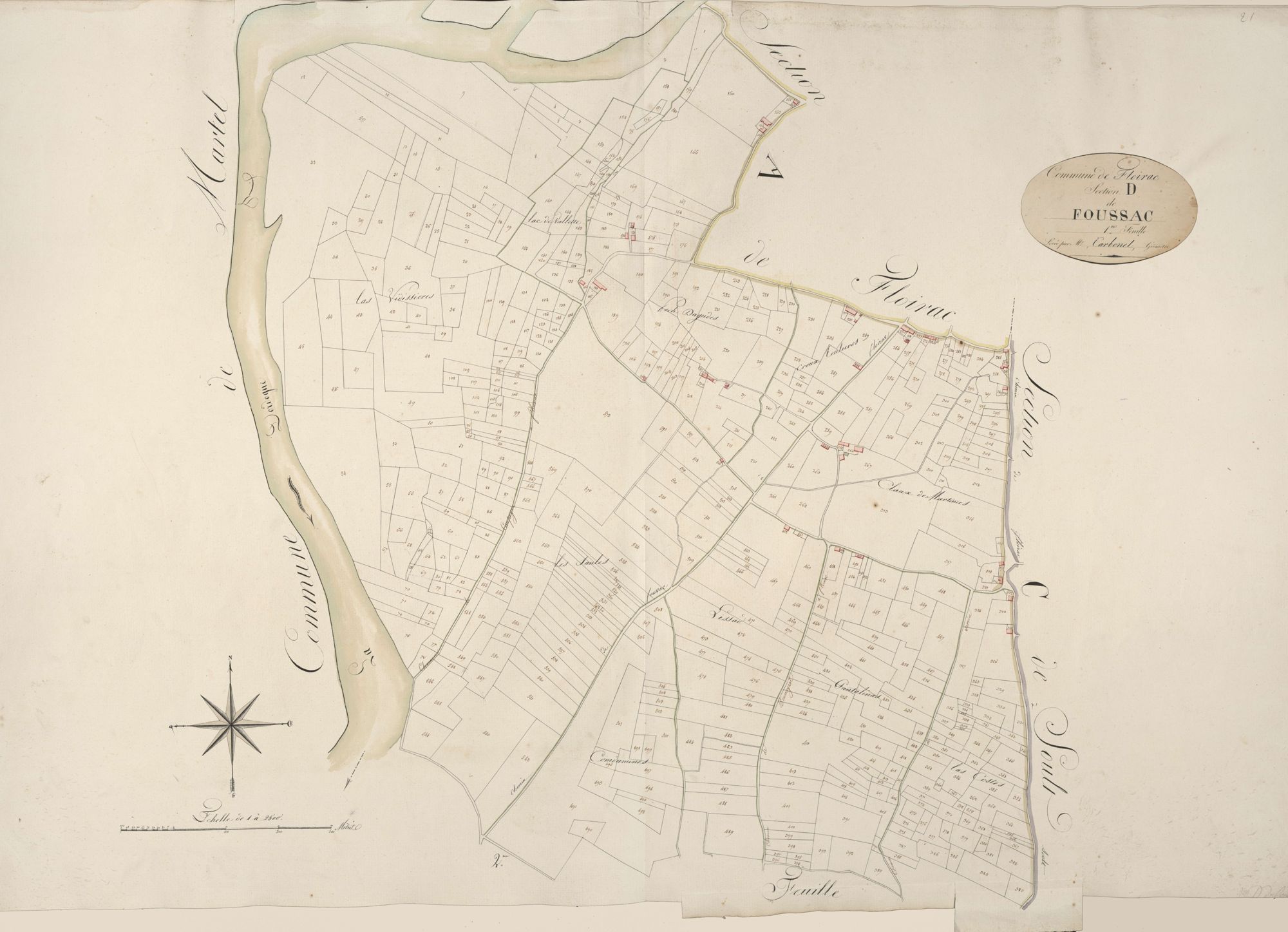 section D de Foussac, 1ère feuille