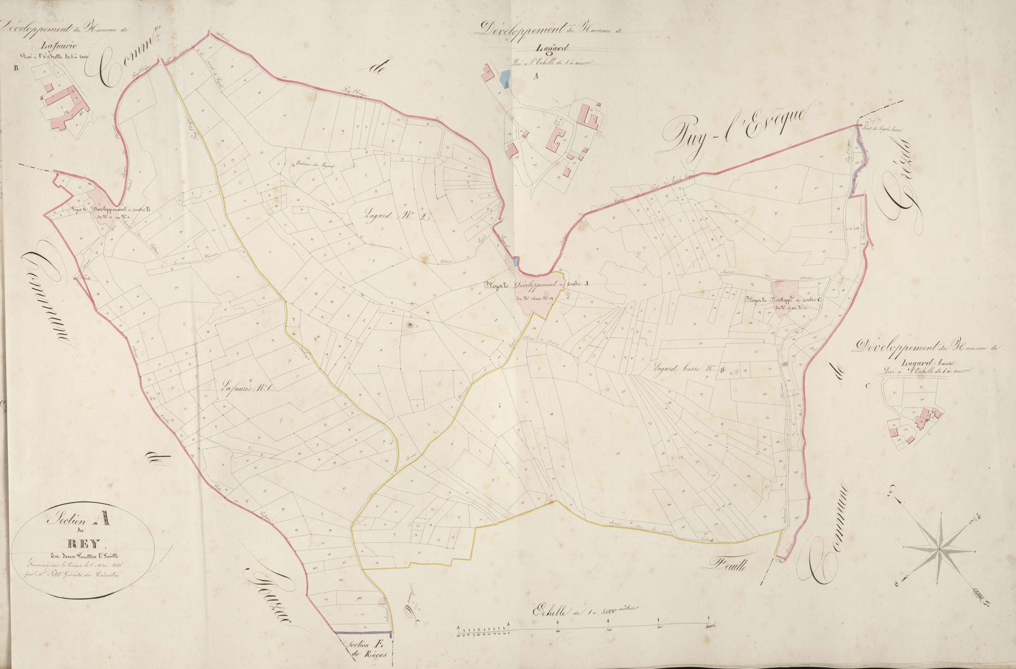 section A du Rey, 1ère feuille